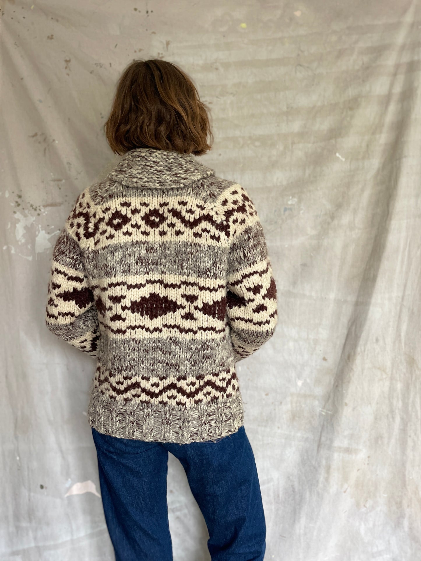 70s Cowichan Style Sweater