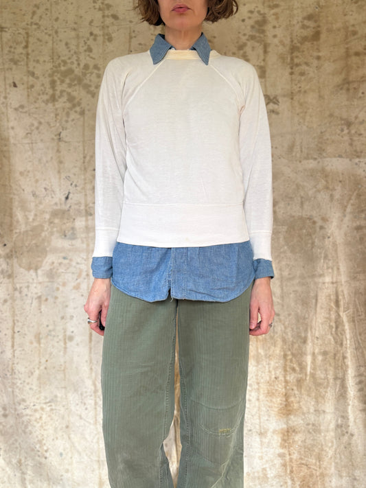 Vintage 60s Blank Off White Sweatshirt