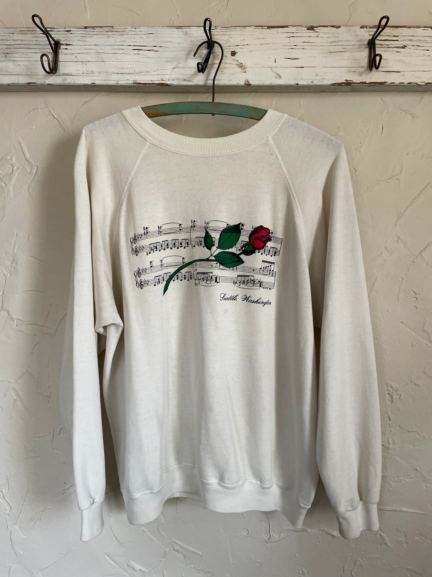 80s Seattle Washington Music Note Sweatshirt