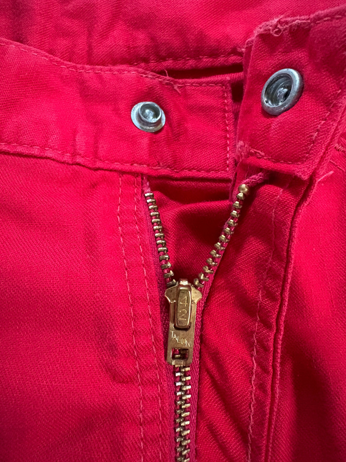 70s Red Lee Carpenter Painter Pants