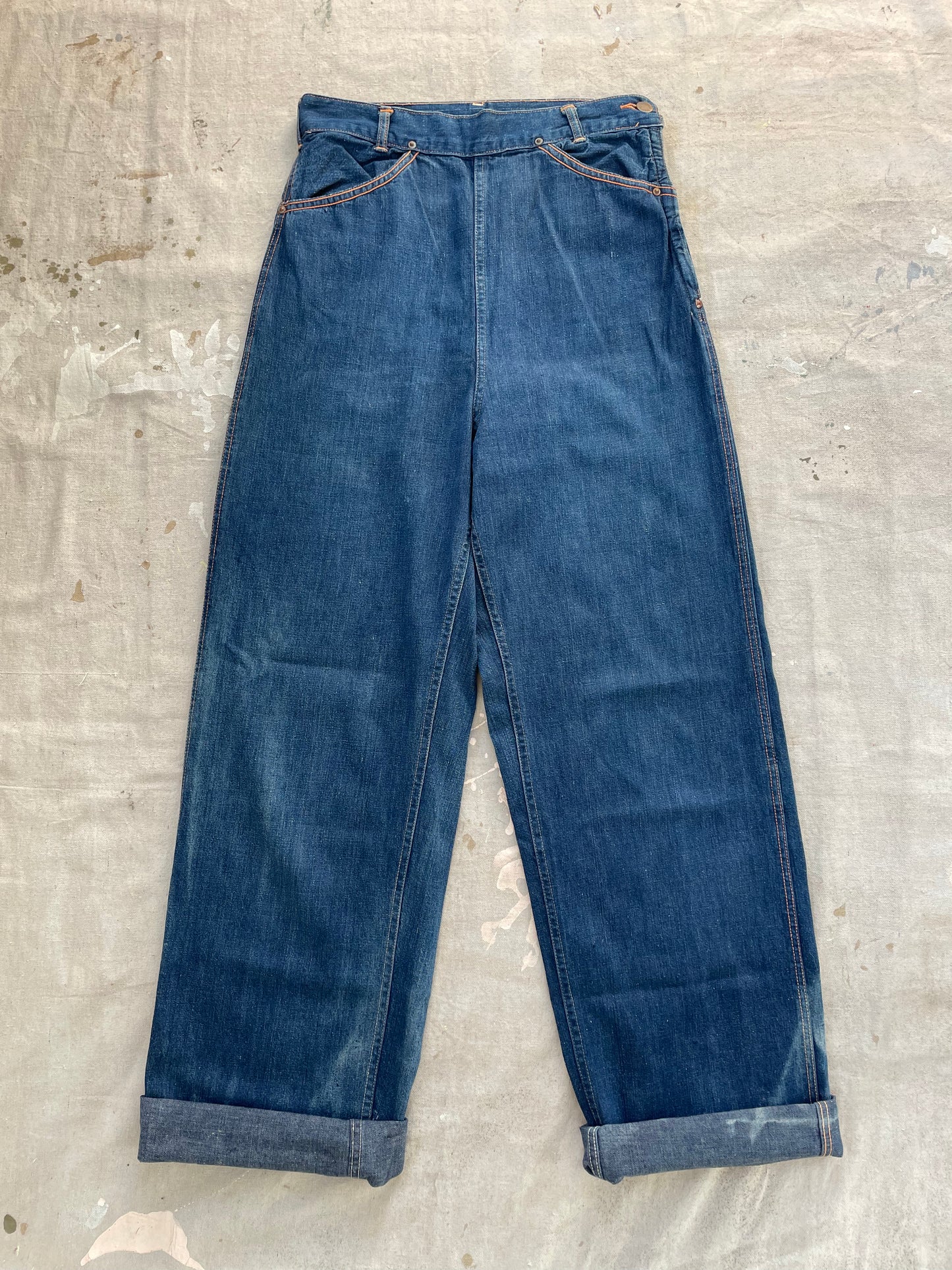 40s Bronco Buster Side Zip Jeans