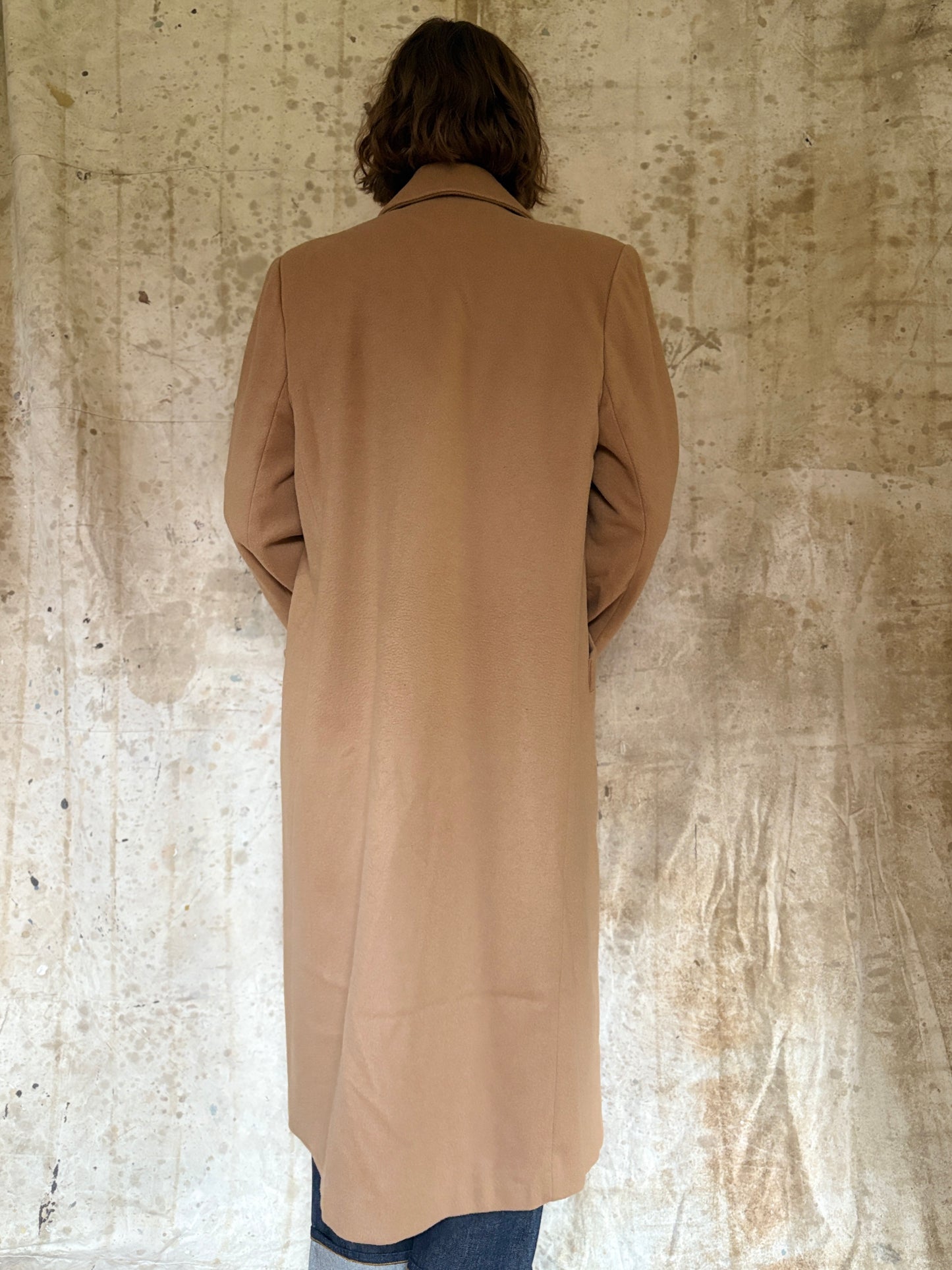 80s Kristen Blake Wool Camel Peacoat