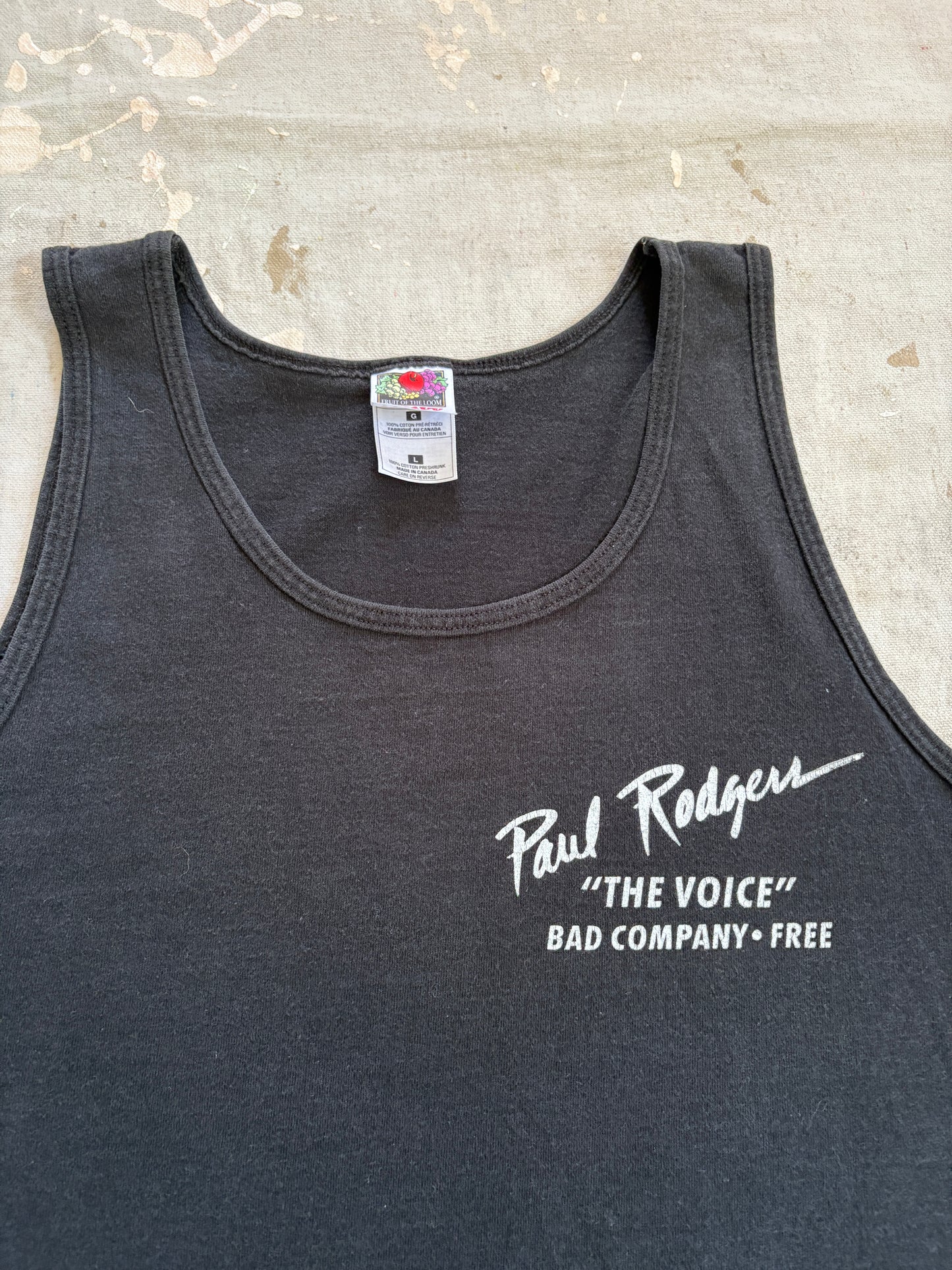 Vintage 90s Paul Roger’s Bad Company Tour Tank Top