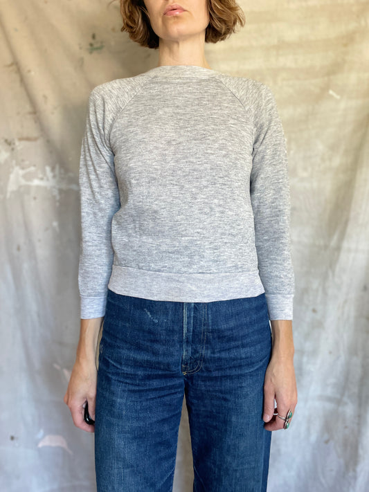 80s Blank Grey Sweatshirt