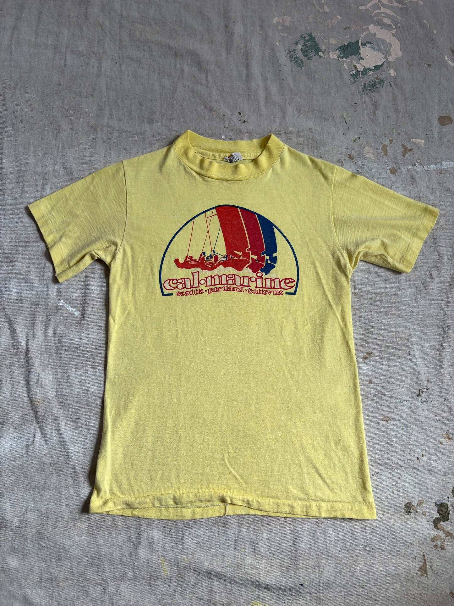 Vintage 80s Cal Marine Seattle, Portland, Bellevue Tee