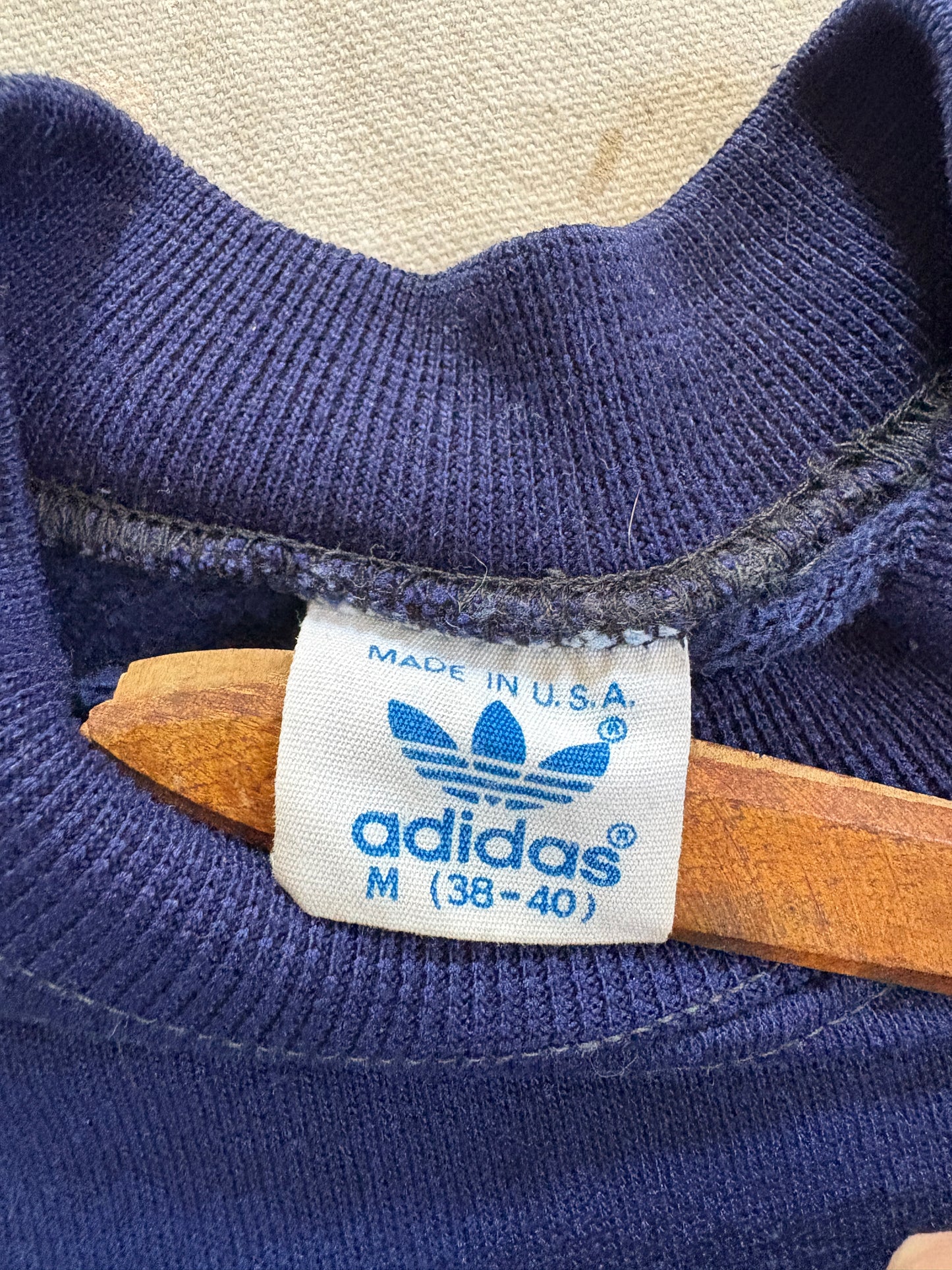 Vintage 80s Adidas Track Stripe Sweatshirt