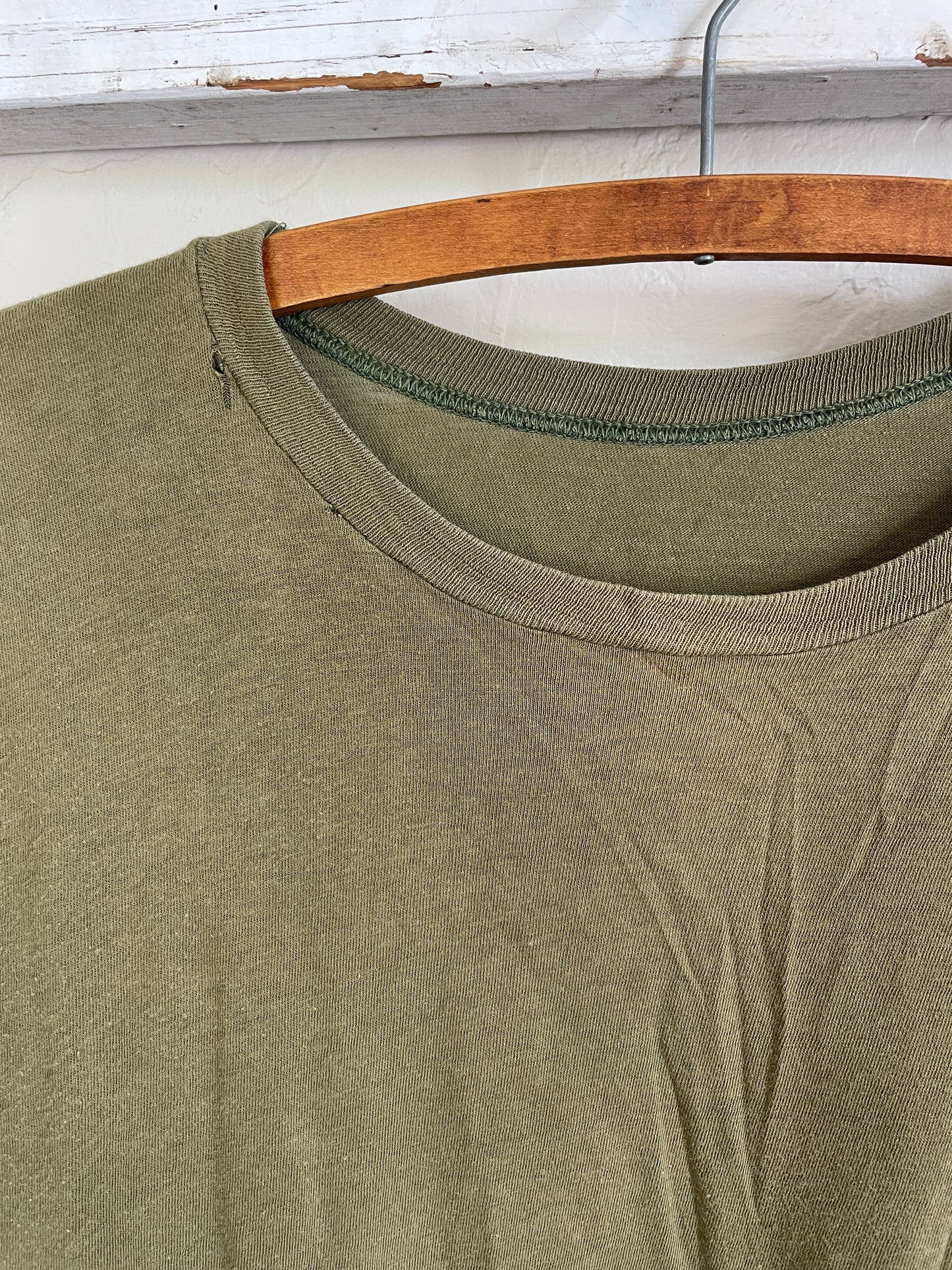 70s Blank Army Green Tee