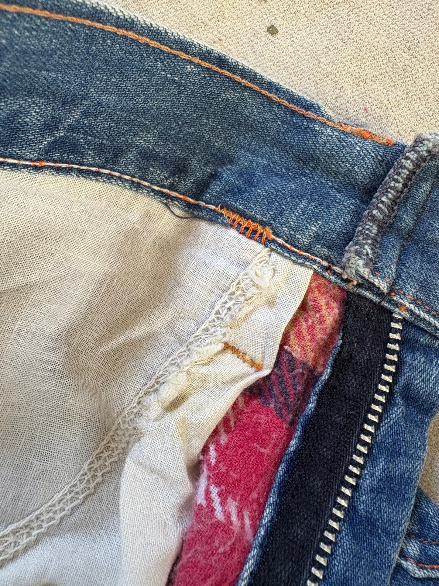 60s Flannel Lined Jeans
