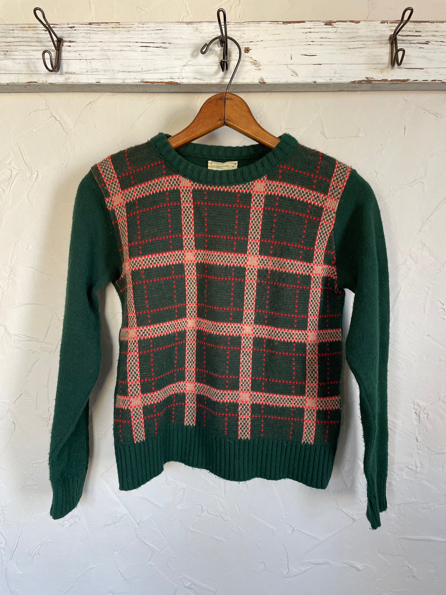 70s Plaid Sweater