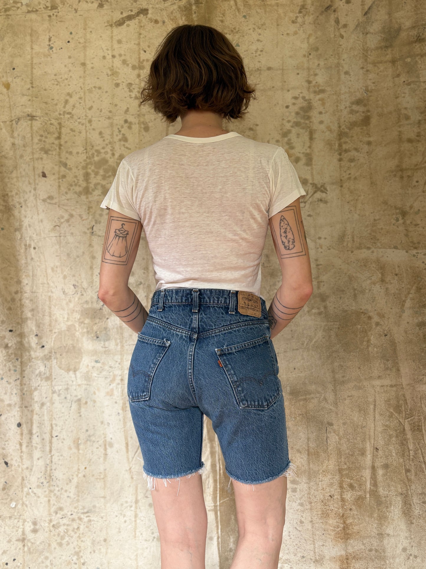 Vintage 80s Levi’s Orange Tab Cut Off Jean Shorts