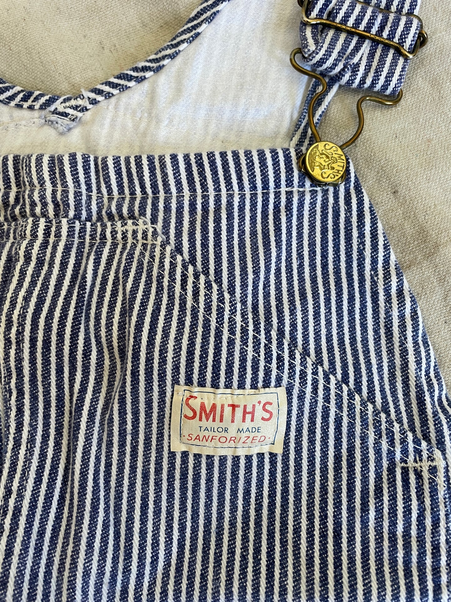 70s Smith’s Sanforized Hickory Stripe Overalls