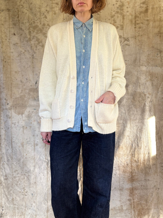 Vintage 80s Ecru Jantzen Cardigan
