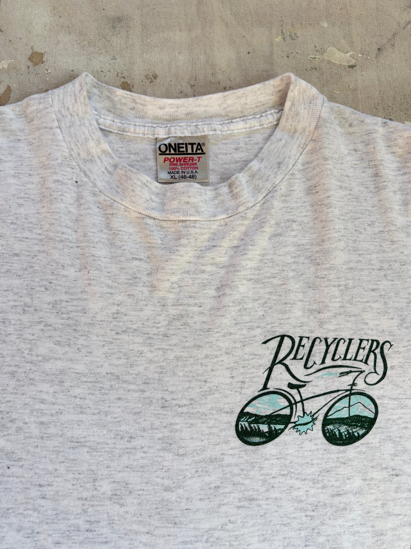 Vintage 90s Recyclers Bicycling Long Sleeve Tee
