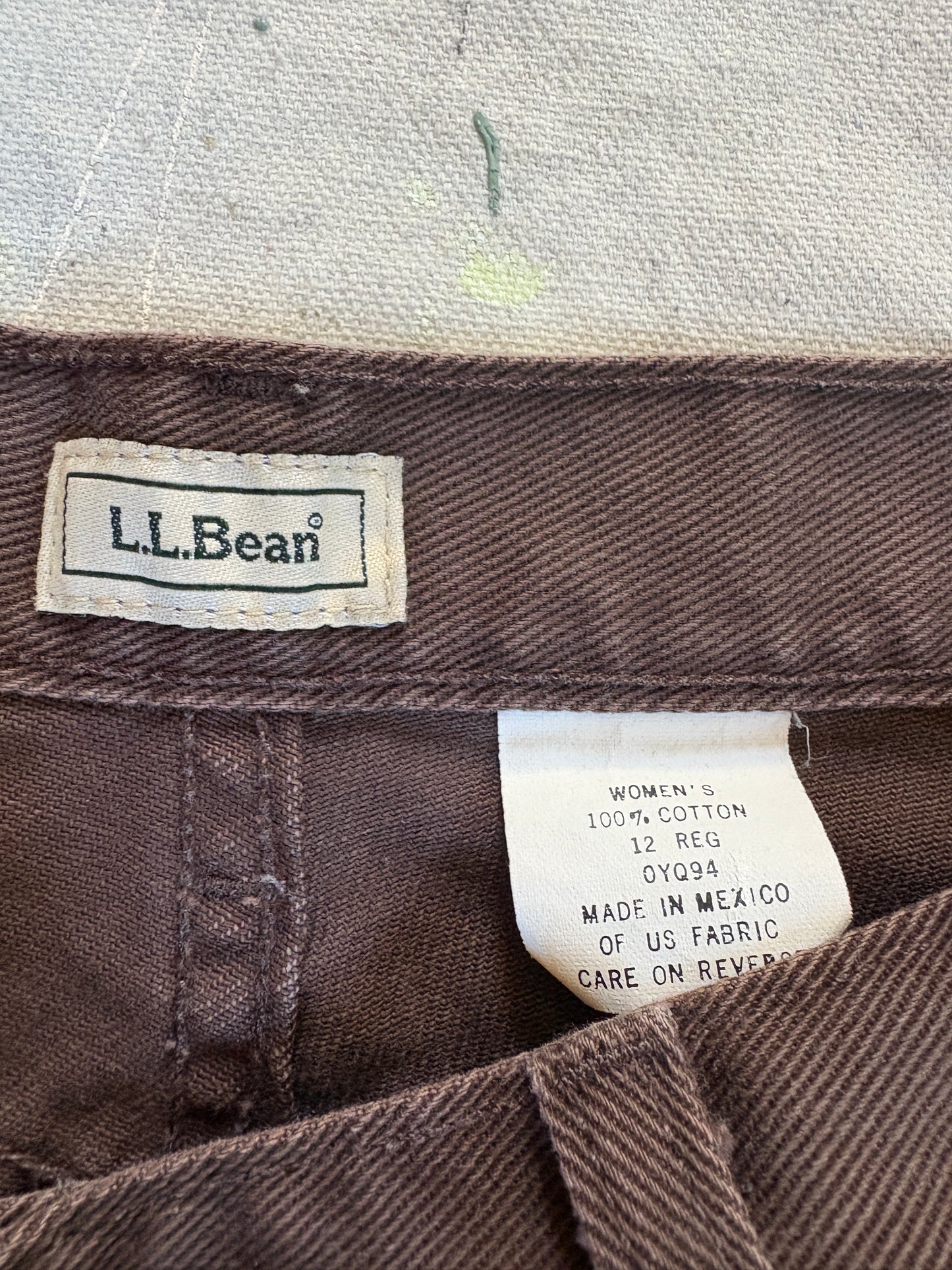 Vintage 90s LL Bean Brown Jeans