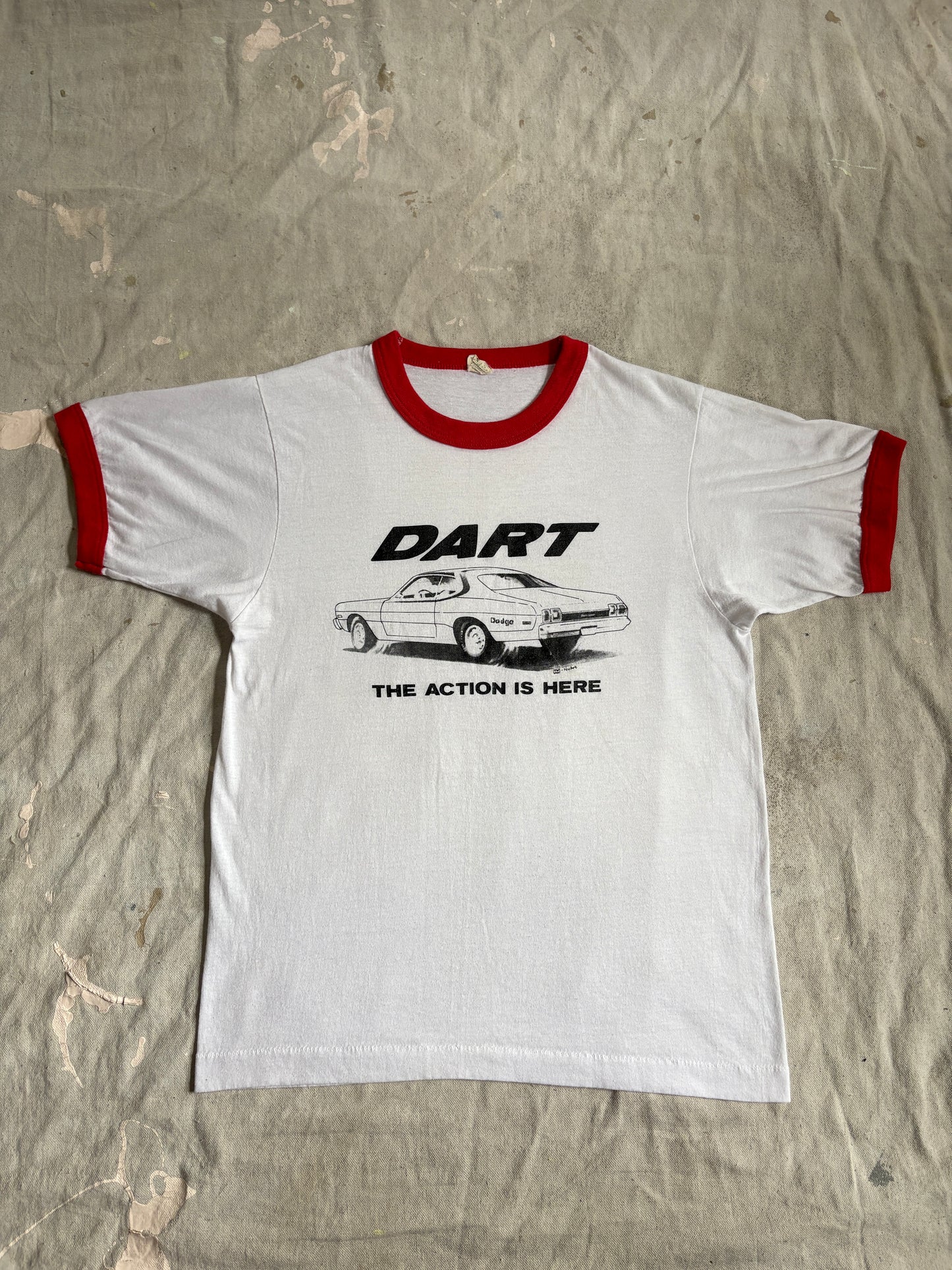 Vintage 80s Dodge Dart The Action Is Here Tee