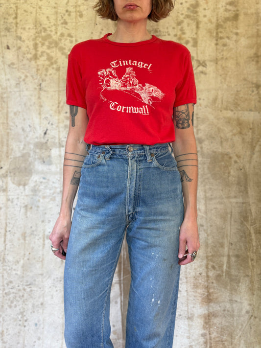 Vintage 80s Tintagel Cornwall Tee