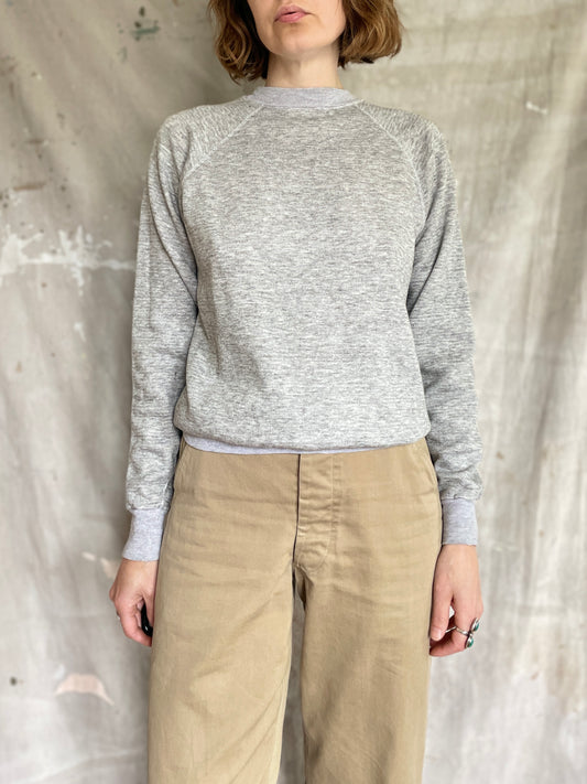 80s Blank Grey Sweatshirt