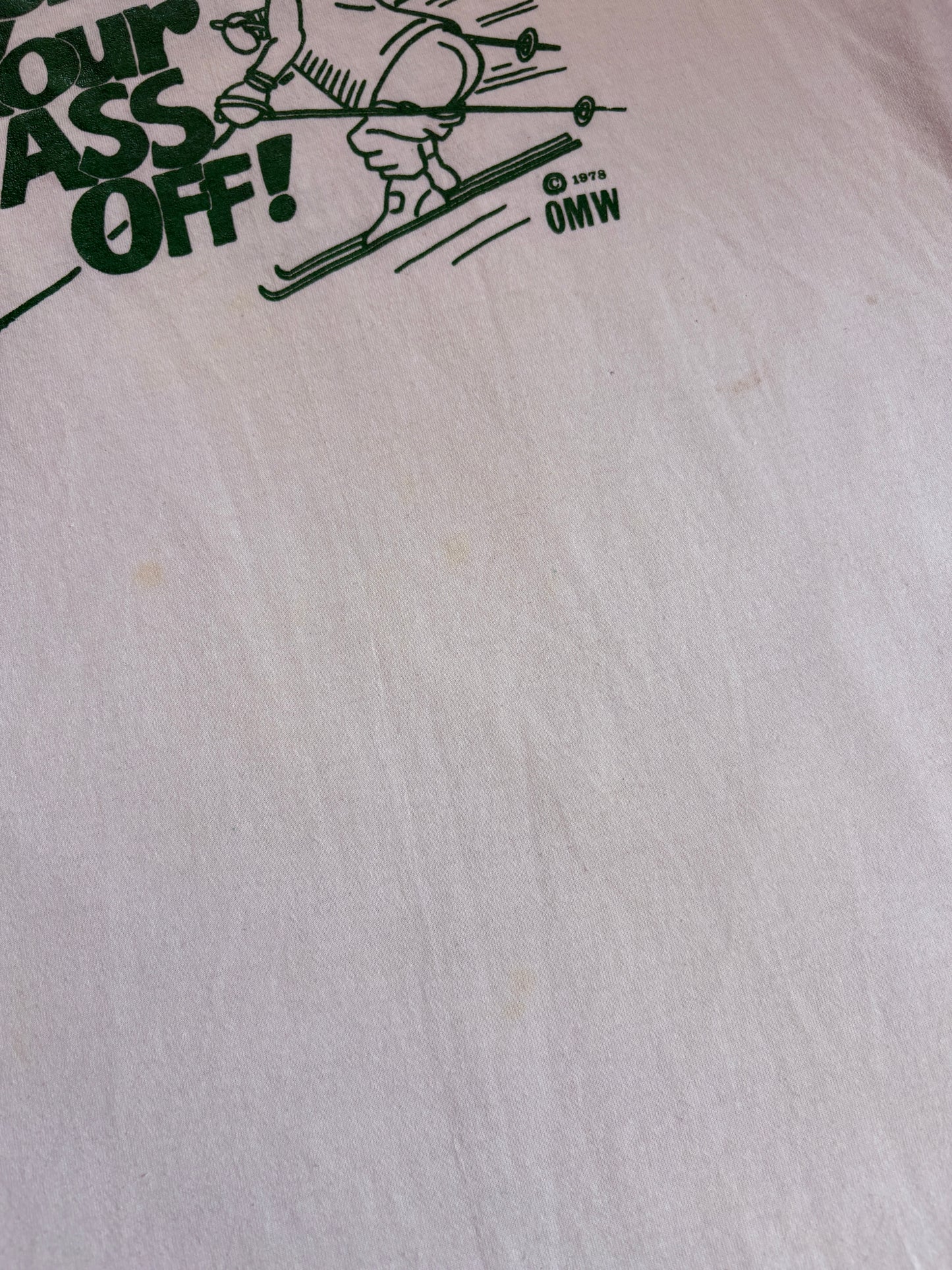 Vintage 80s Ski Your A** Off Seven Springs Champion PA Tee
