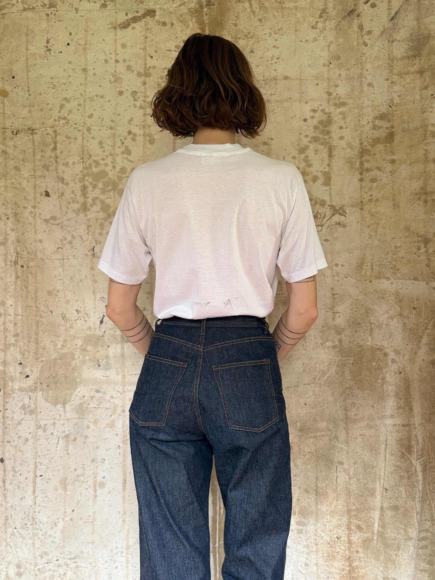 80s Bear And Eagle Mountain River Scene Nature Tee