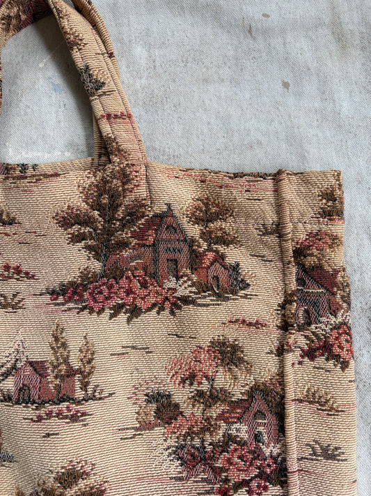 90s Jacquard Tote Purse