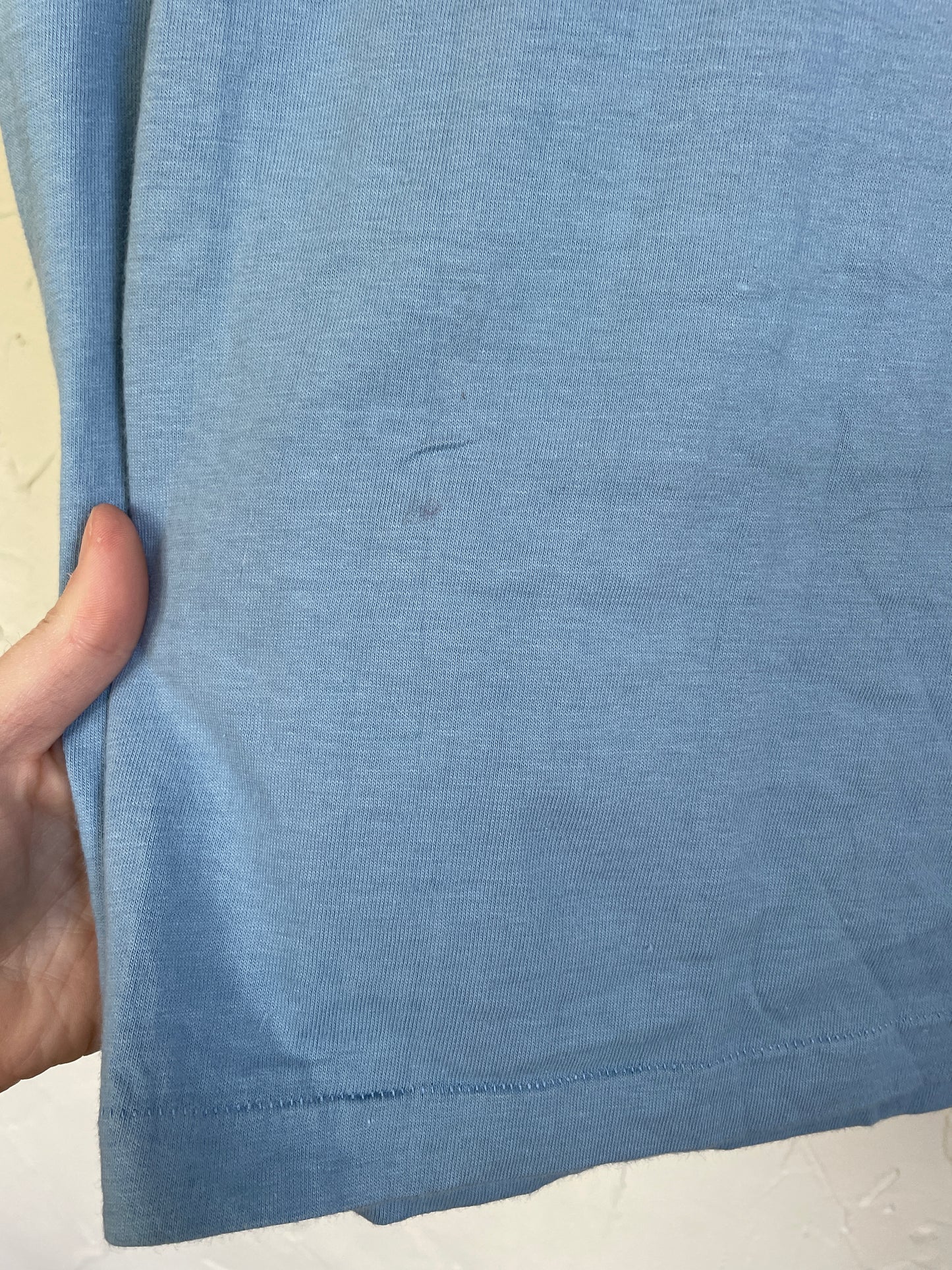 70s Blank Sky Blue Pocket Tee