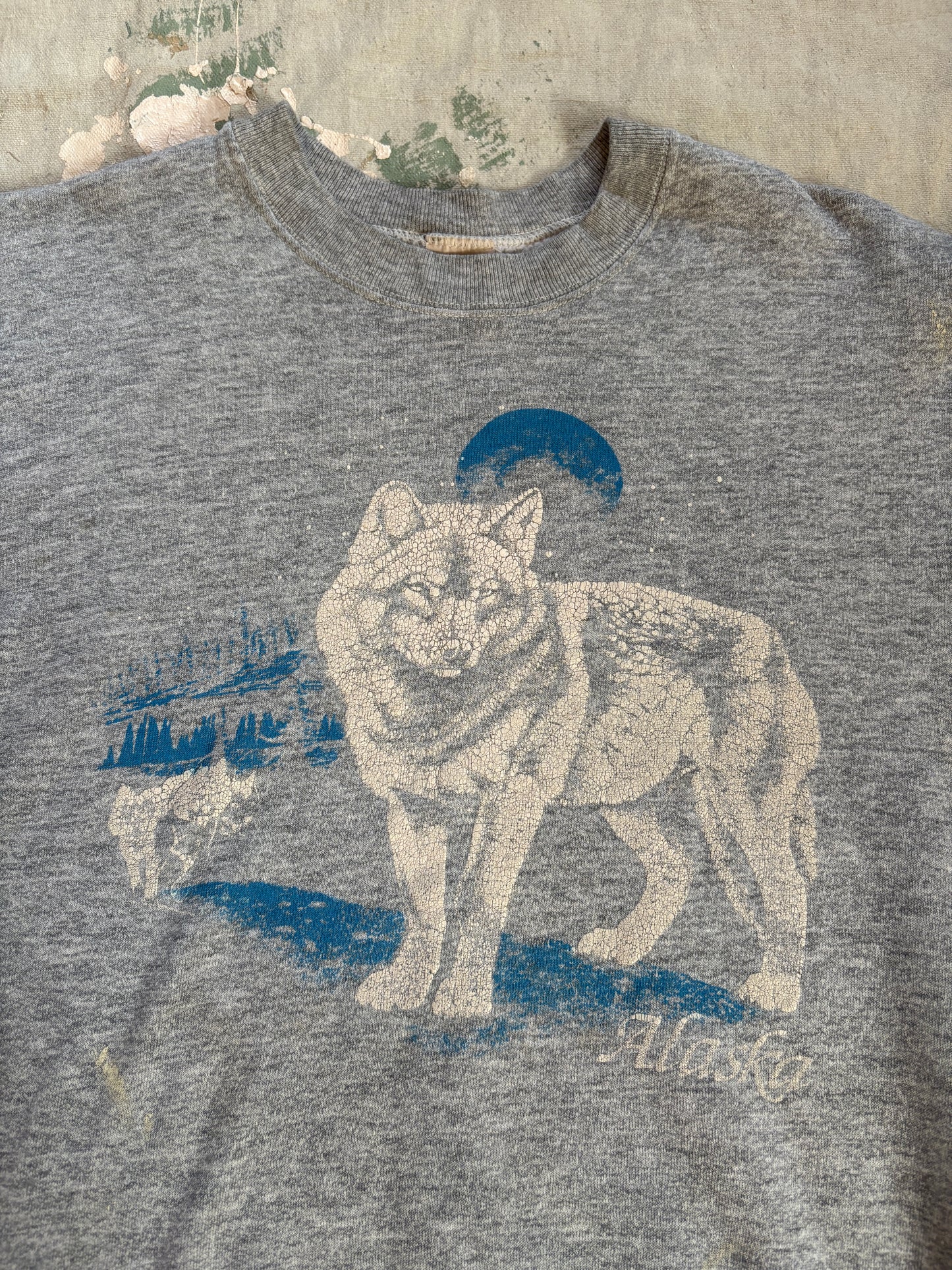 80s/90s Alaska Wolf Sweatshirt