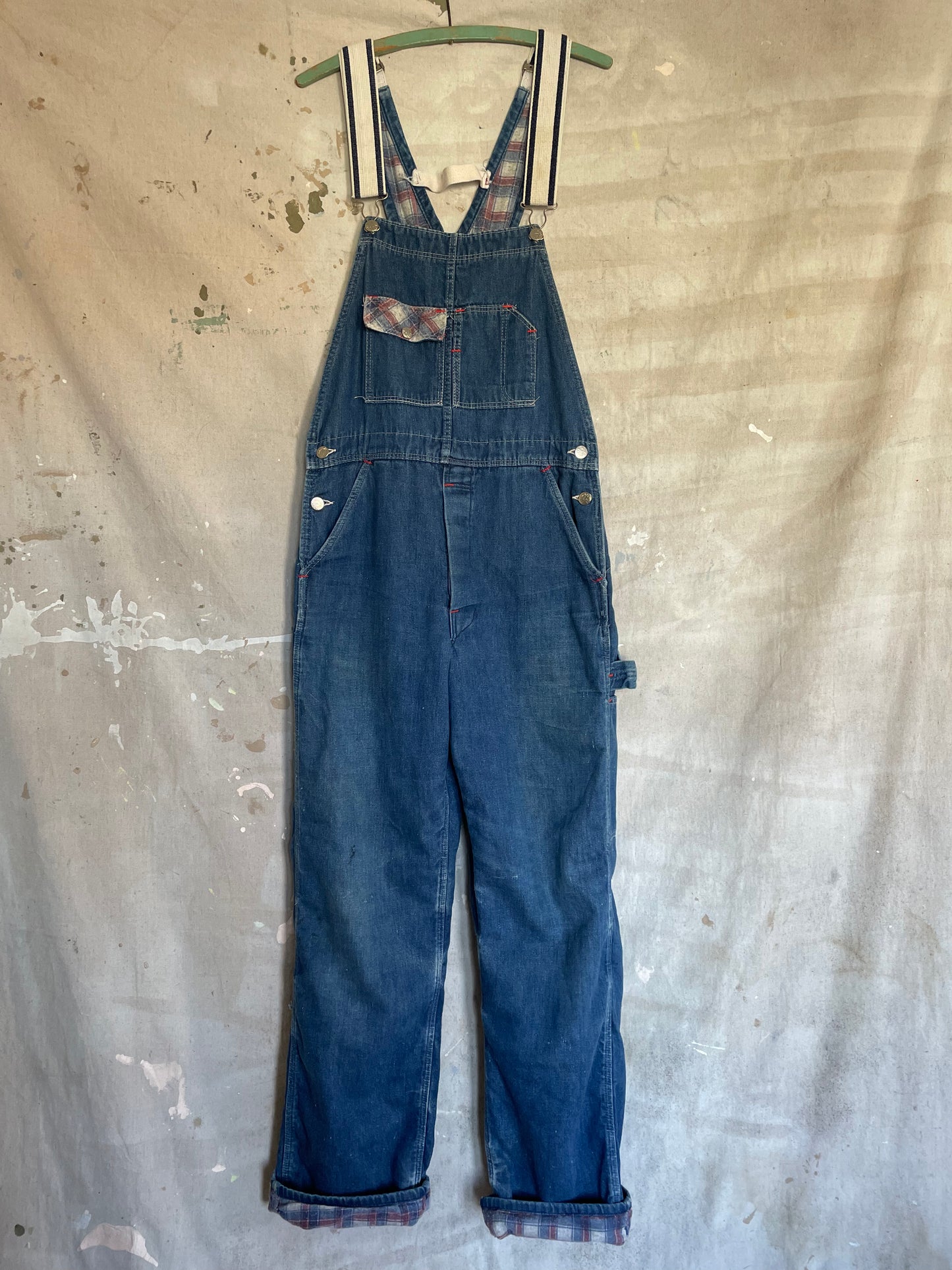 80s Madewell Flannel Lined Overalls