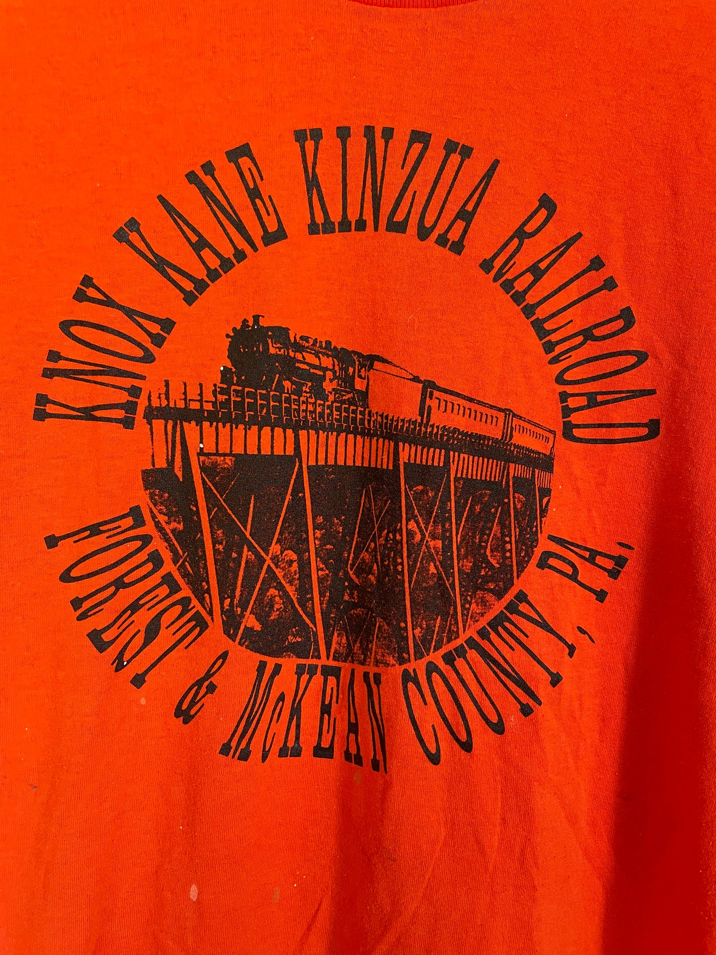 80s Knox Kane Kinzua Railroad Tee