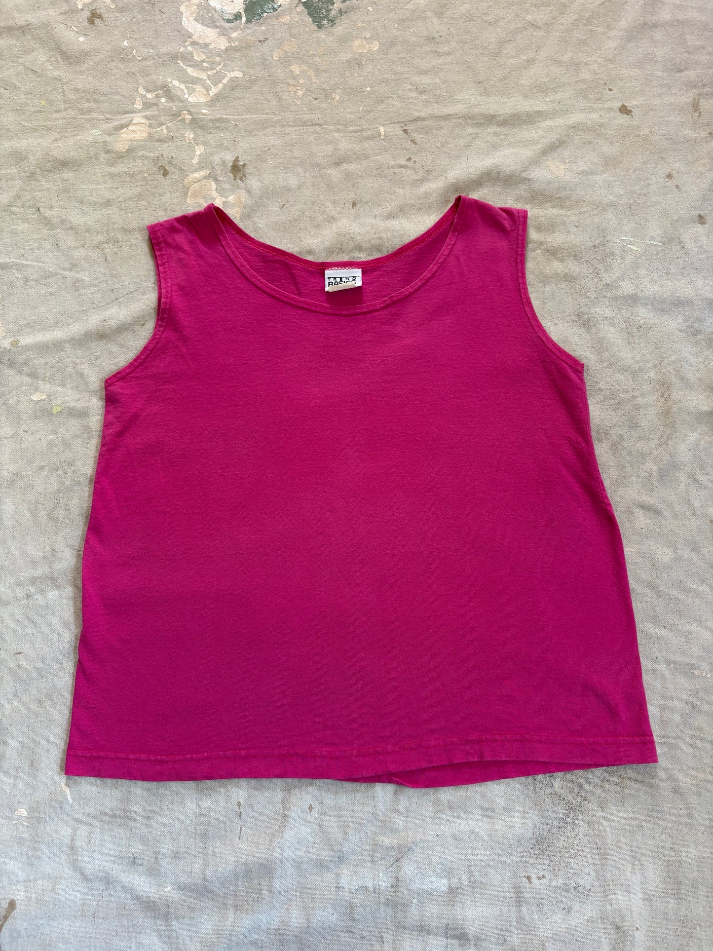Vintage 90s Bright Pink Tank Top
