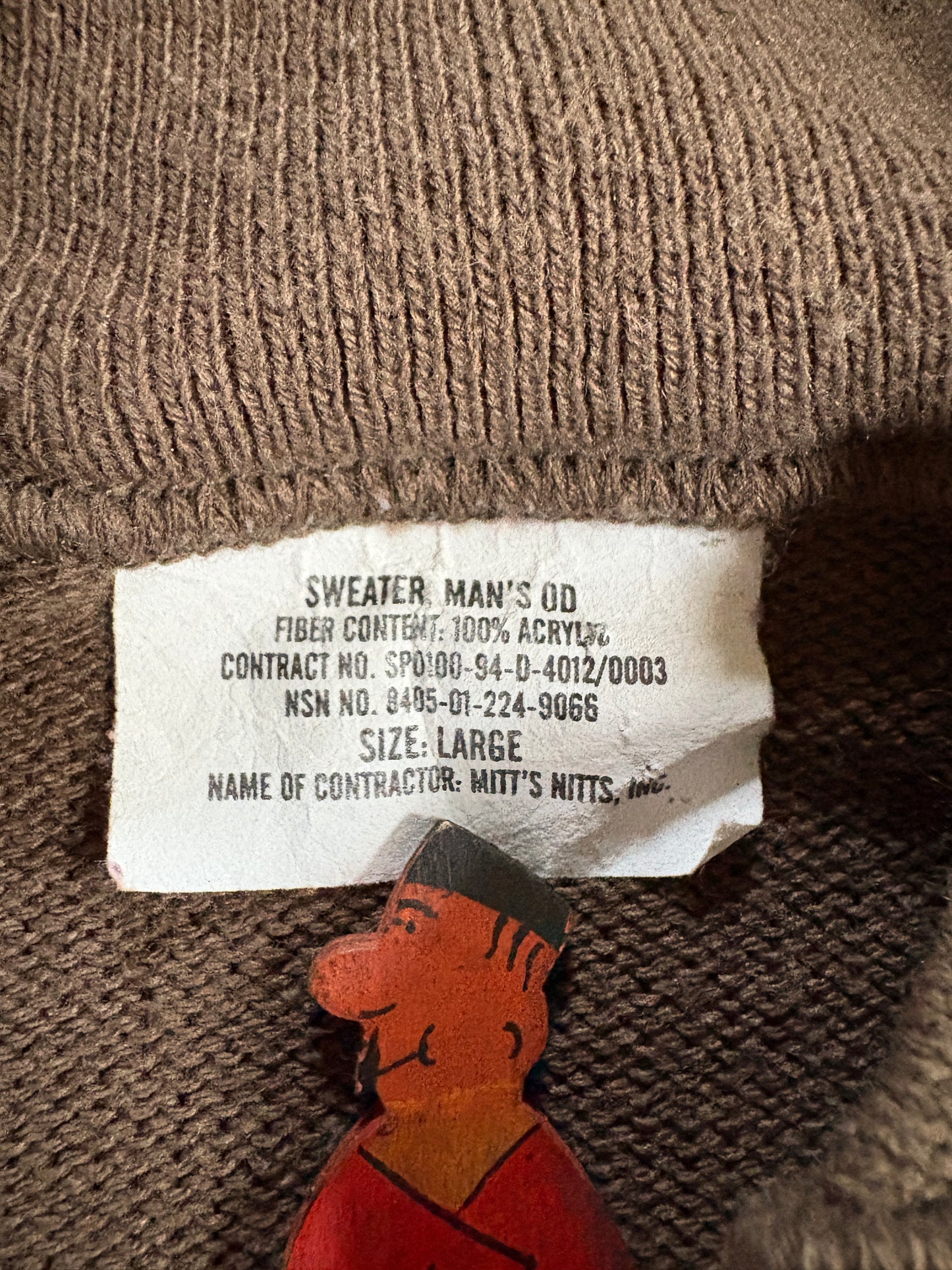 Vintage 90s Military Sweater