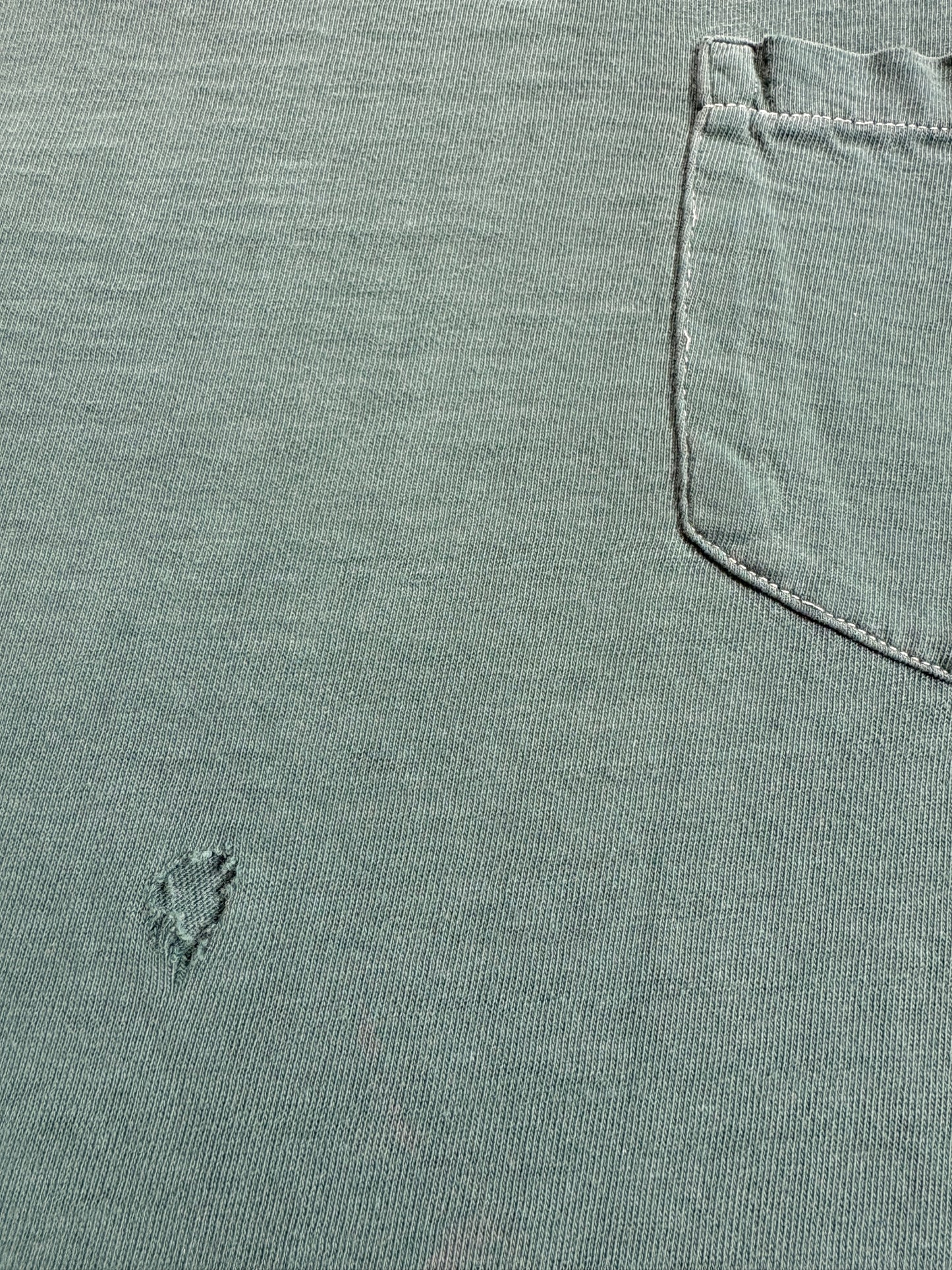 Vintage 60s Towncraft Blank Green Pocket Tee