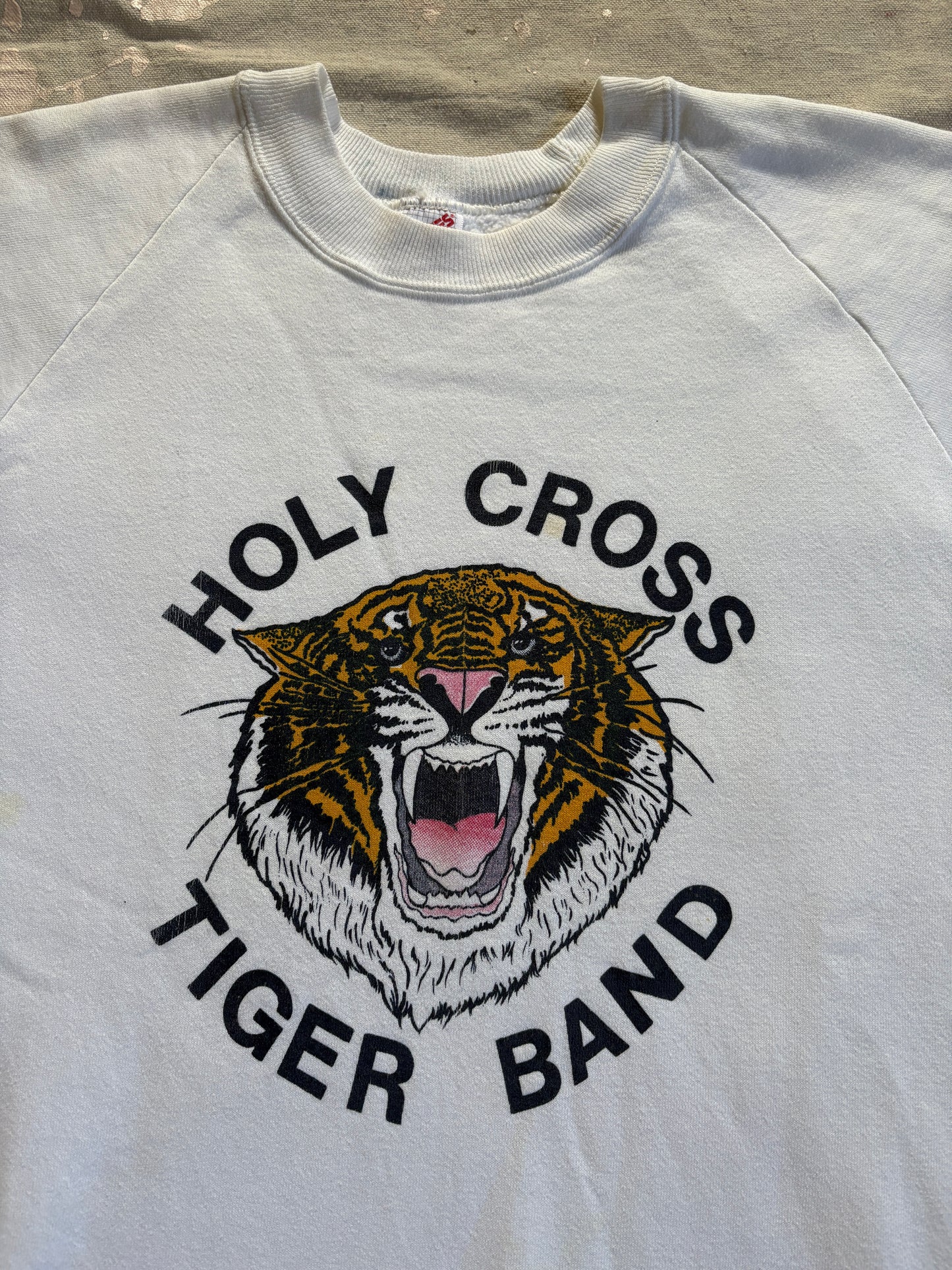 80s Holy Cross Tiger Band Sweatshirt