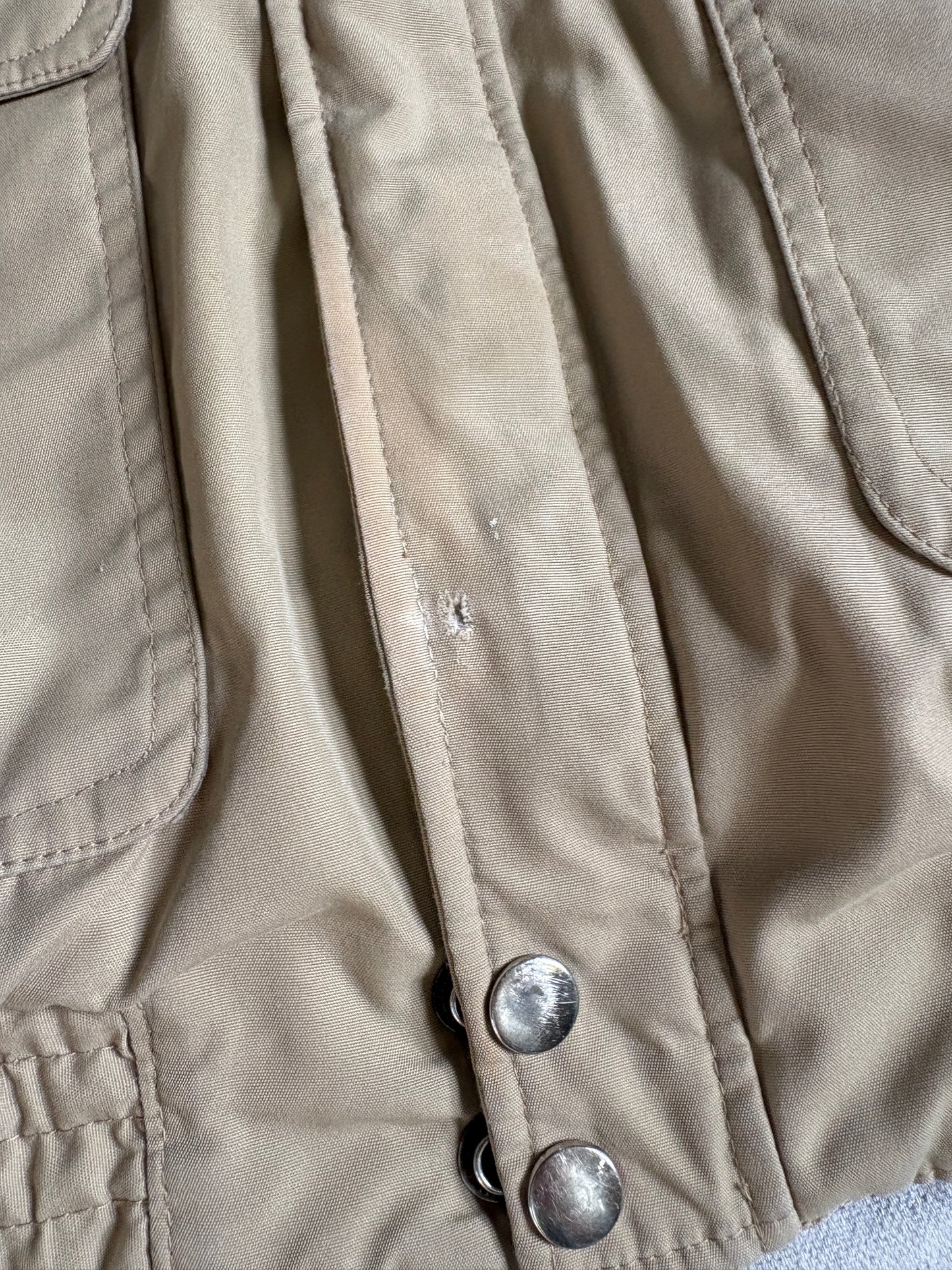 80s Reversible Gingham Blue Tan Vest