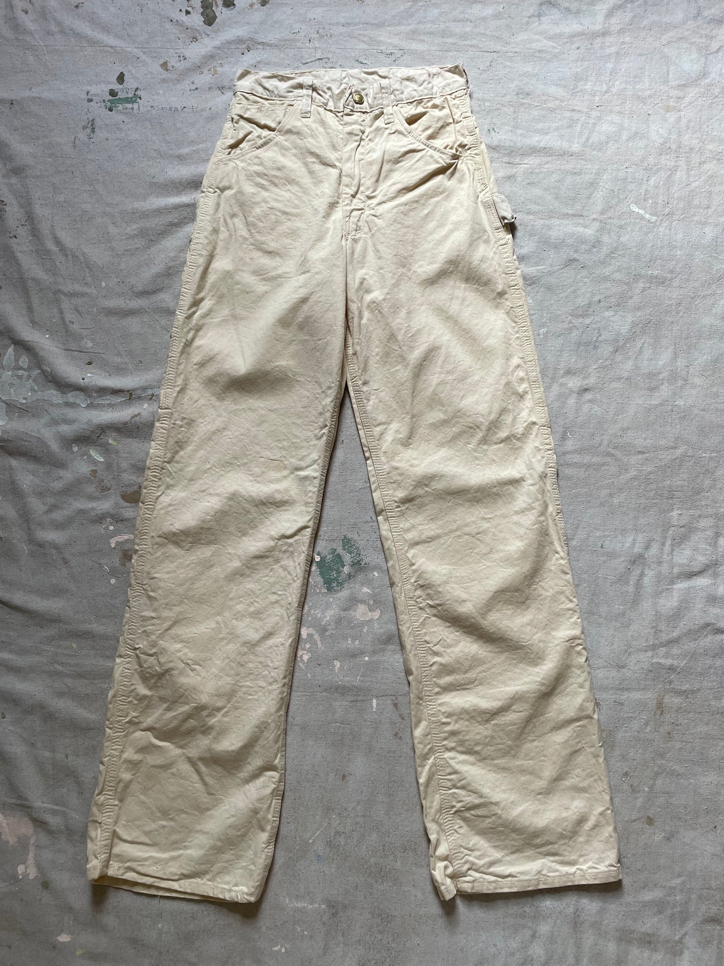 70s/80s Ecru Carpenter Painter Pants