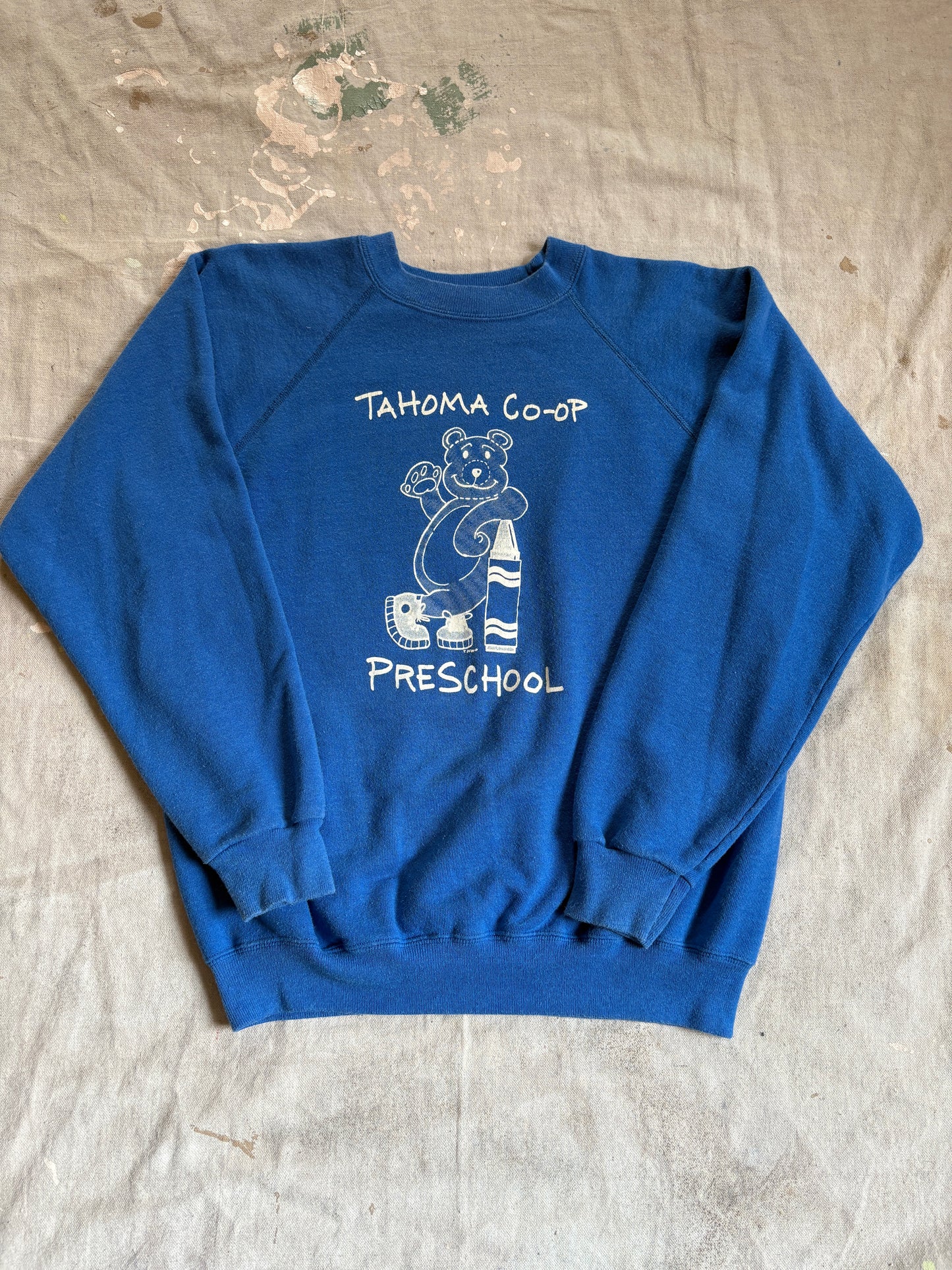 Vintage 80s Tahoma WA Co-op Preschool Sweatshirt
