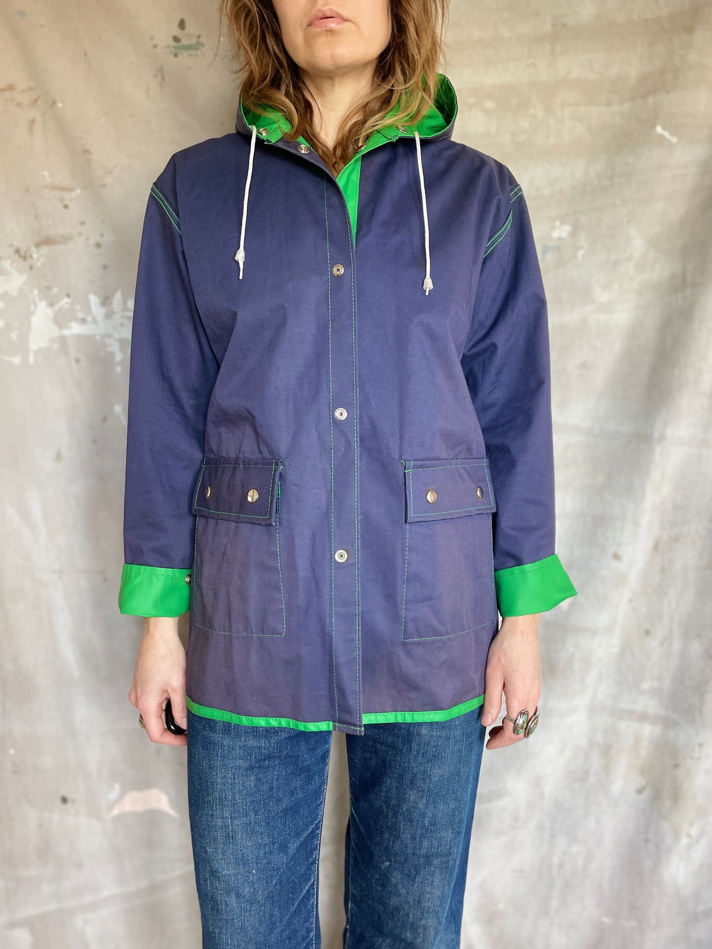 80s Reversible Raincoat