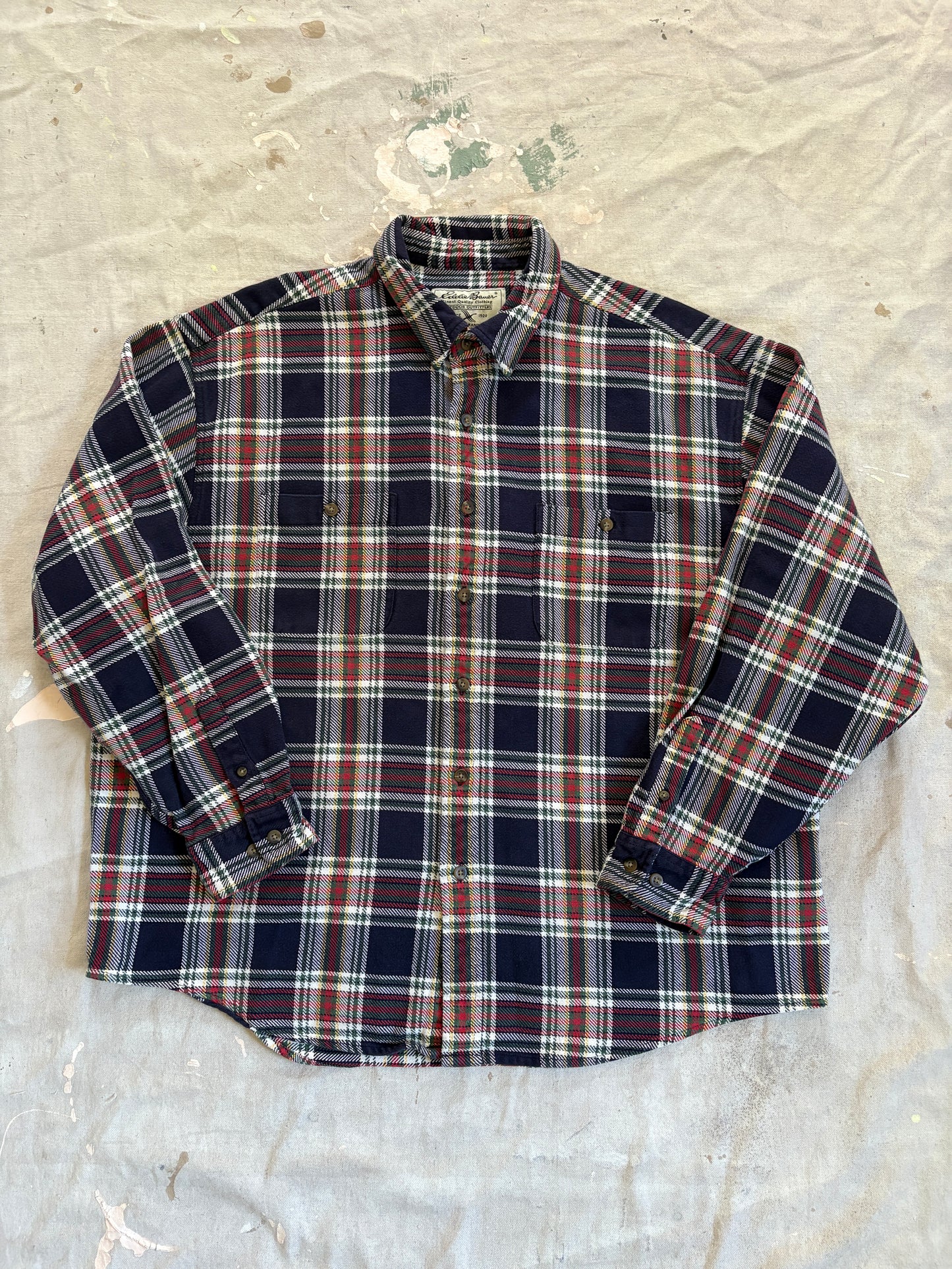Vintage 90s Eddie Bauer Cotton Flannel Shirt