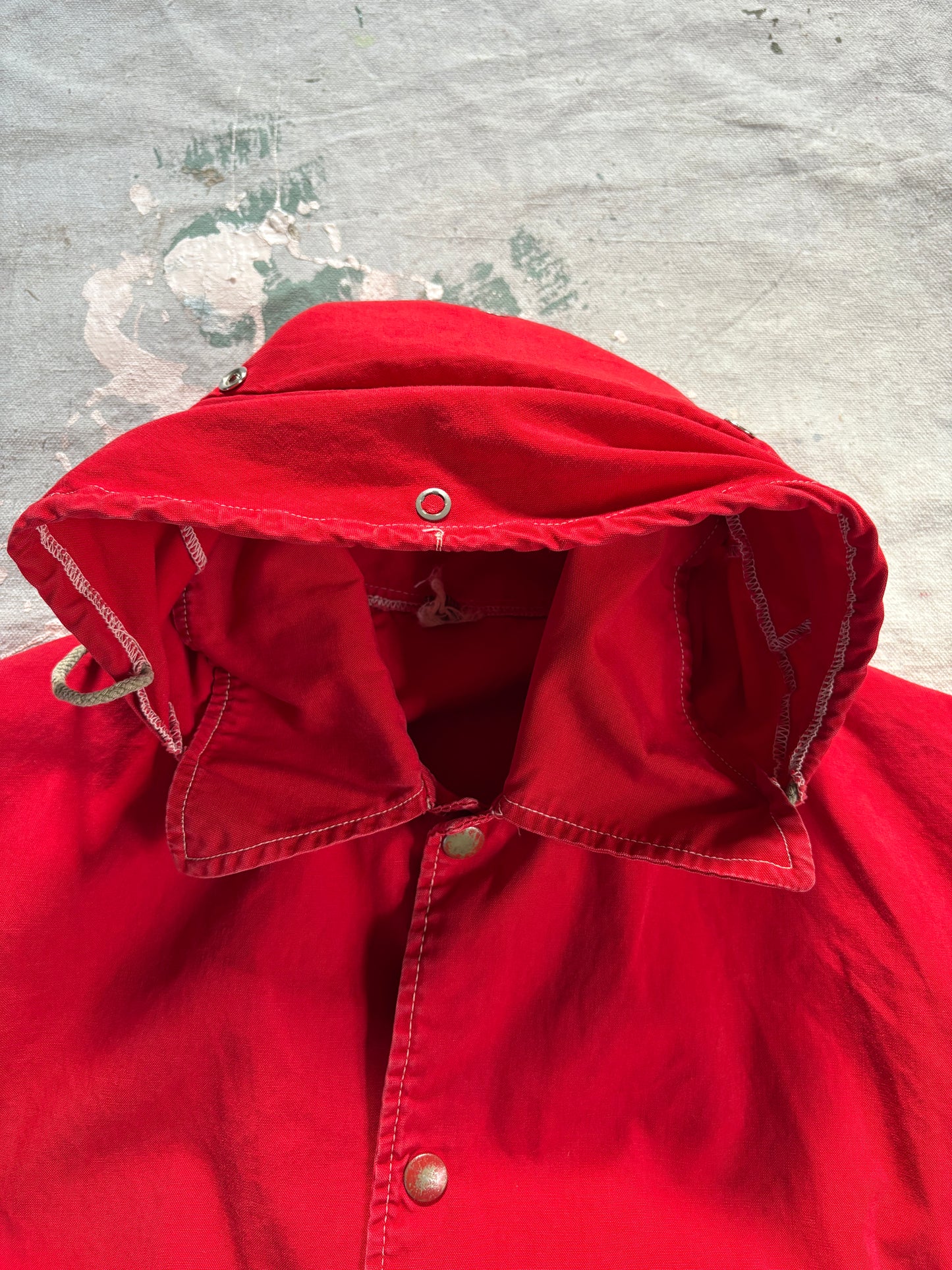 50s Red Hooded Coat