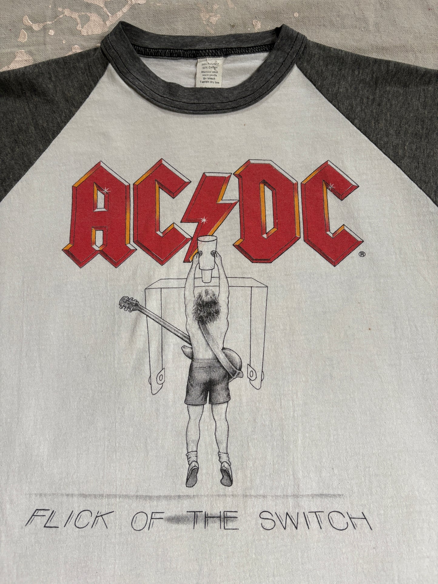 Vintage 80s AC/DC Flick Of The Switch World Tour Tee