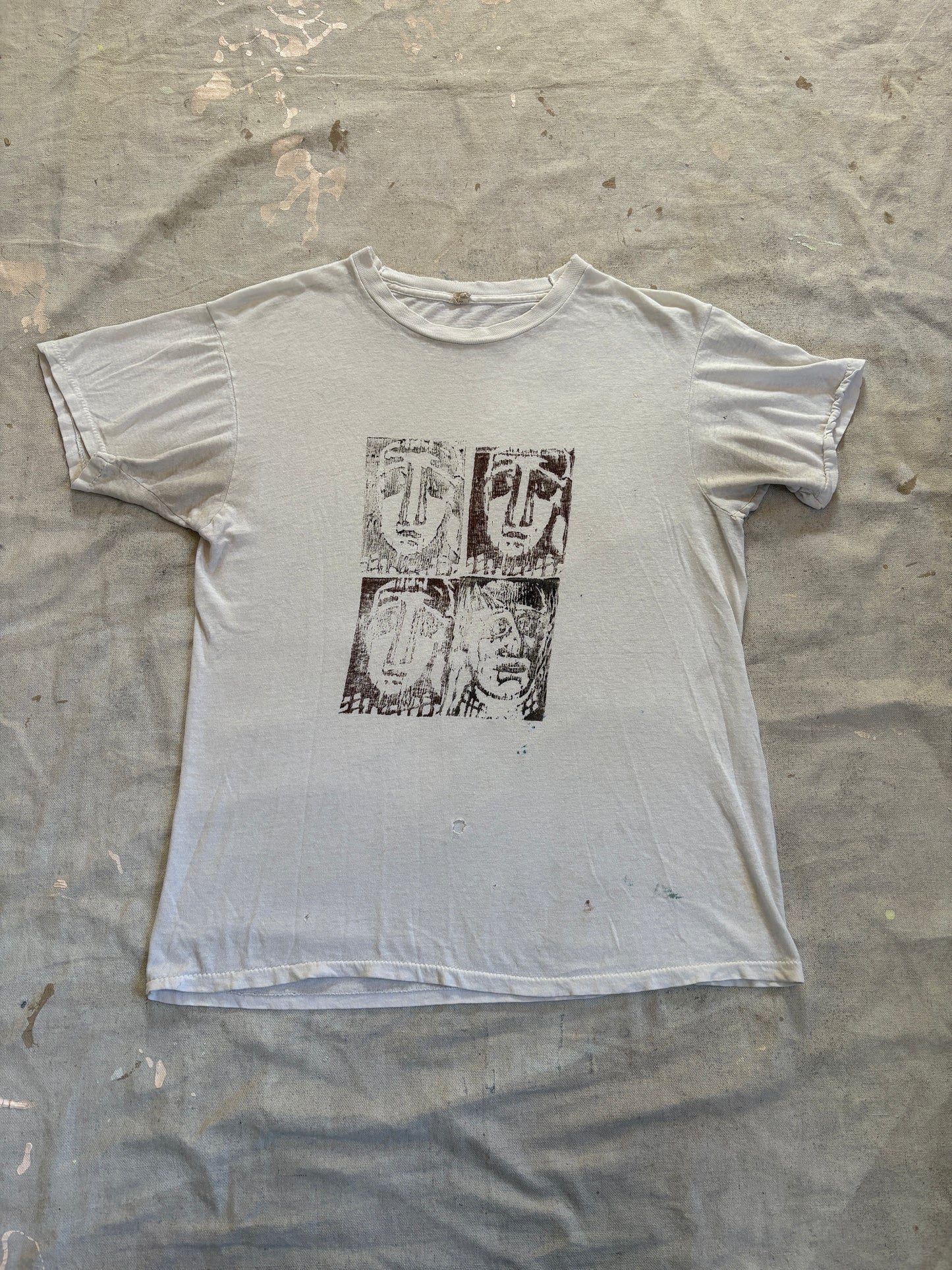 Vintage 80s Faces Art Tee