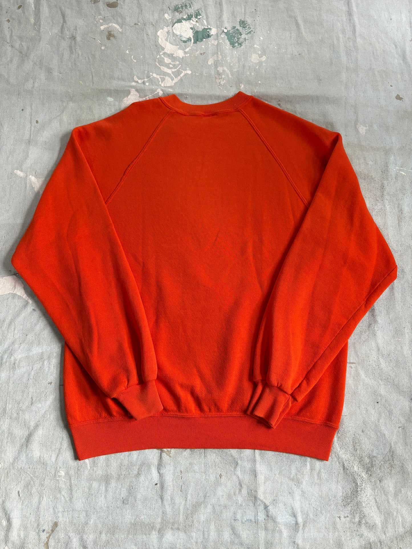 Vintage 80s Blank Orange Sweatshirt