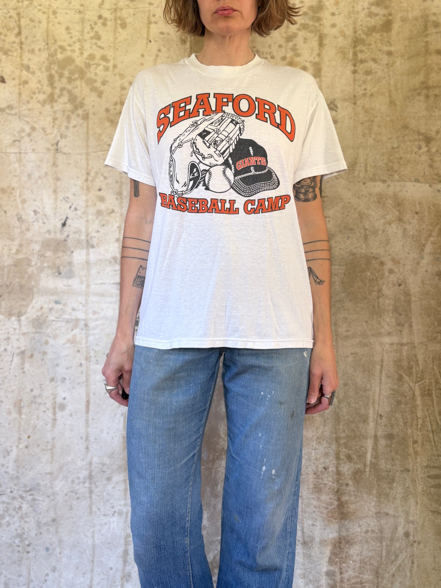 Vintage 90s Seaford Baseball Camp Tee