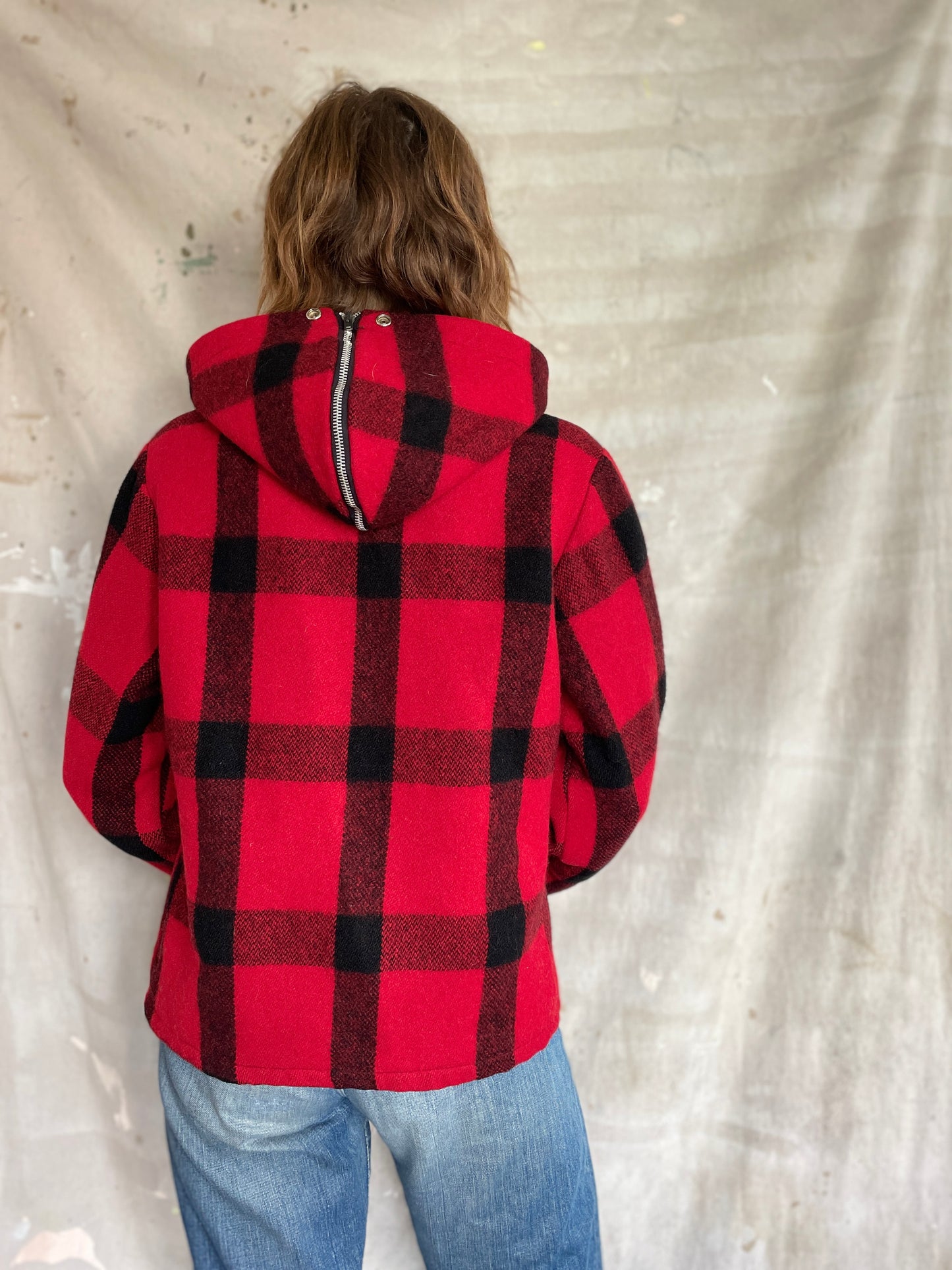 60s Buffalo Plaid Jacket