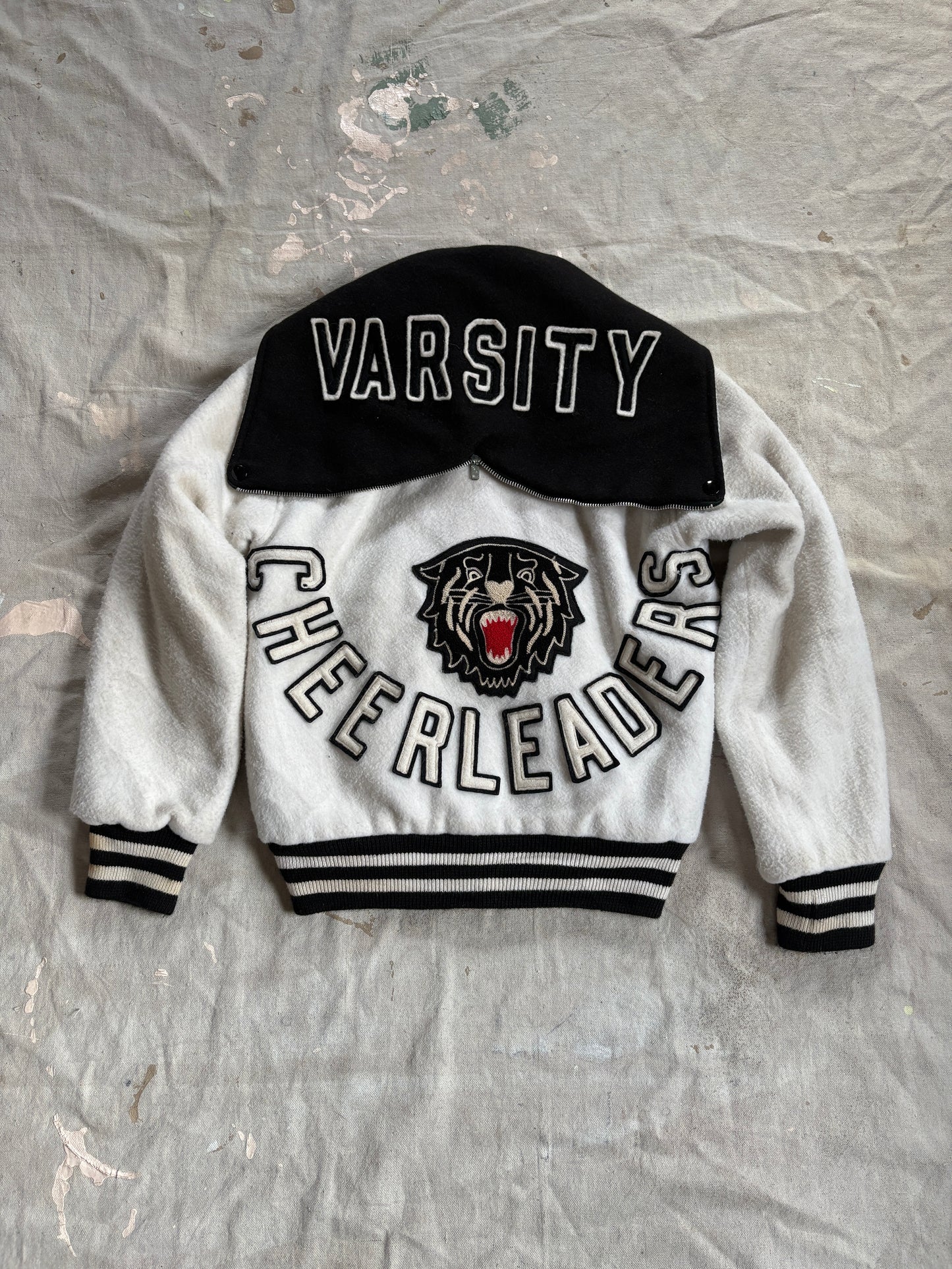 80s Cheerleader Wildcat Varsity Jacket