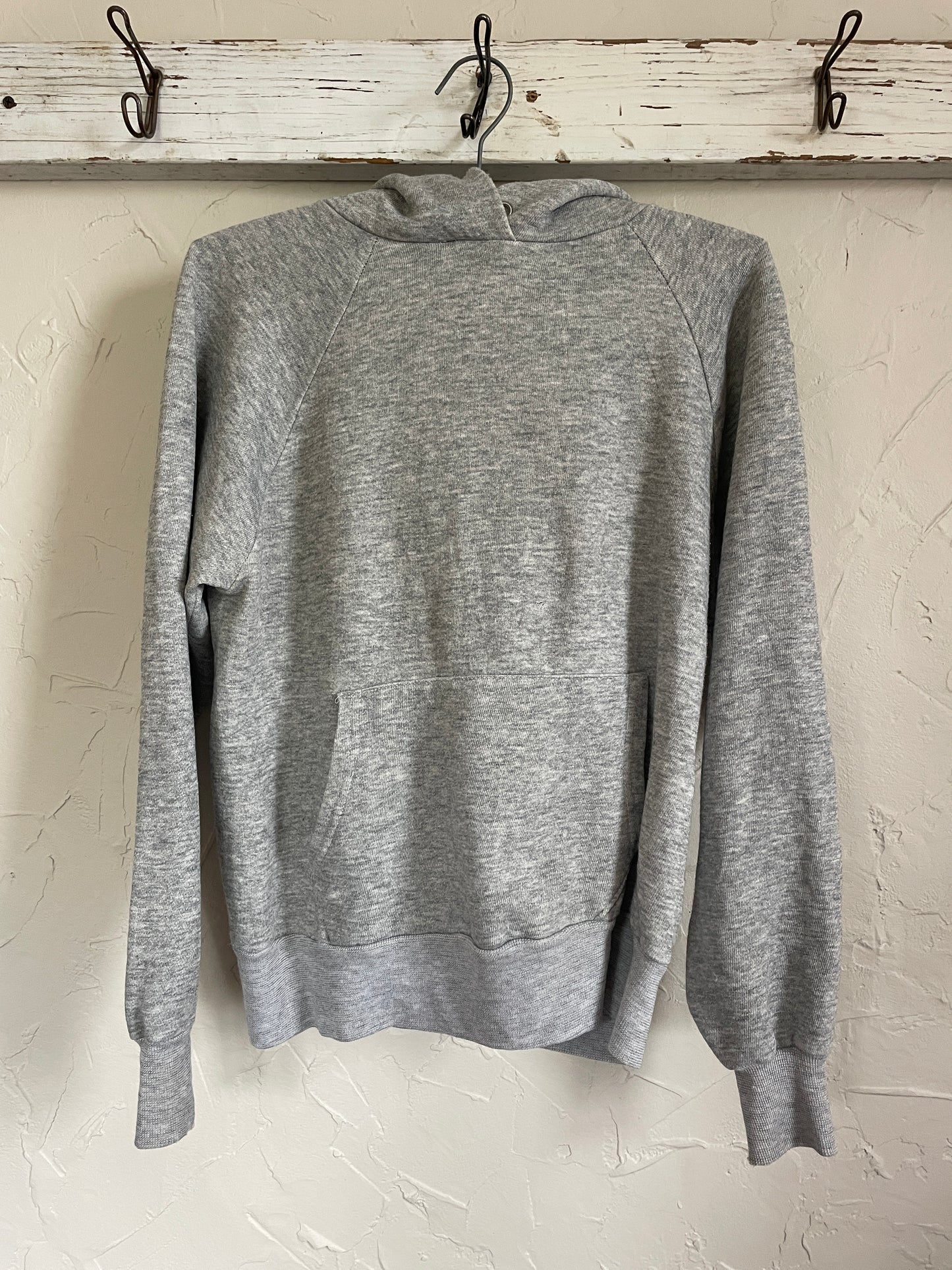 80s Blank Grey Hoodie