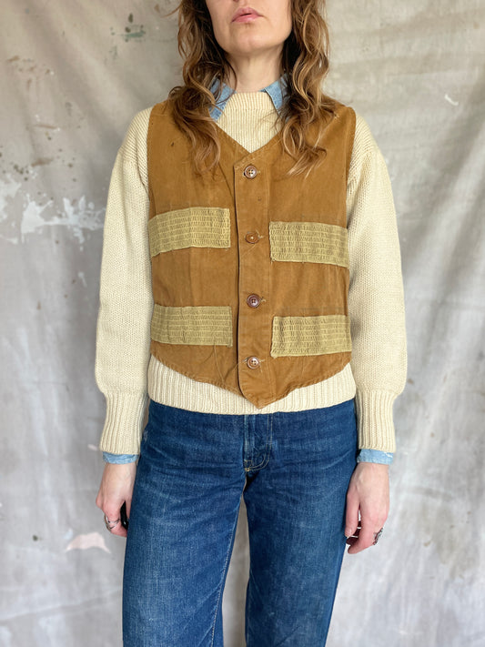 Vintage 60s Canvas Hunting Vest