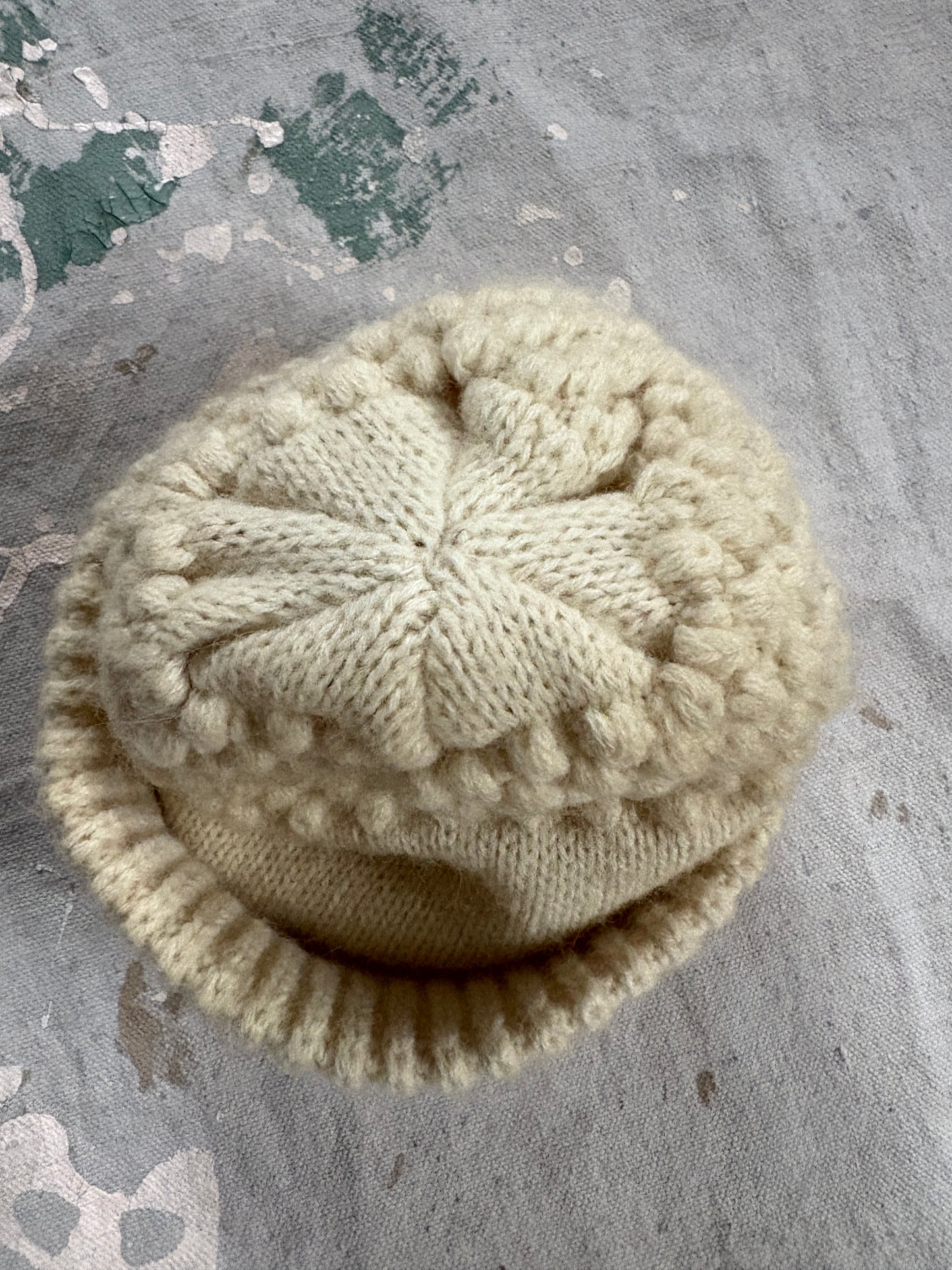 80s Popcorn Knit Beanie