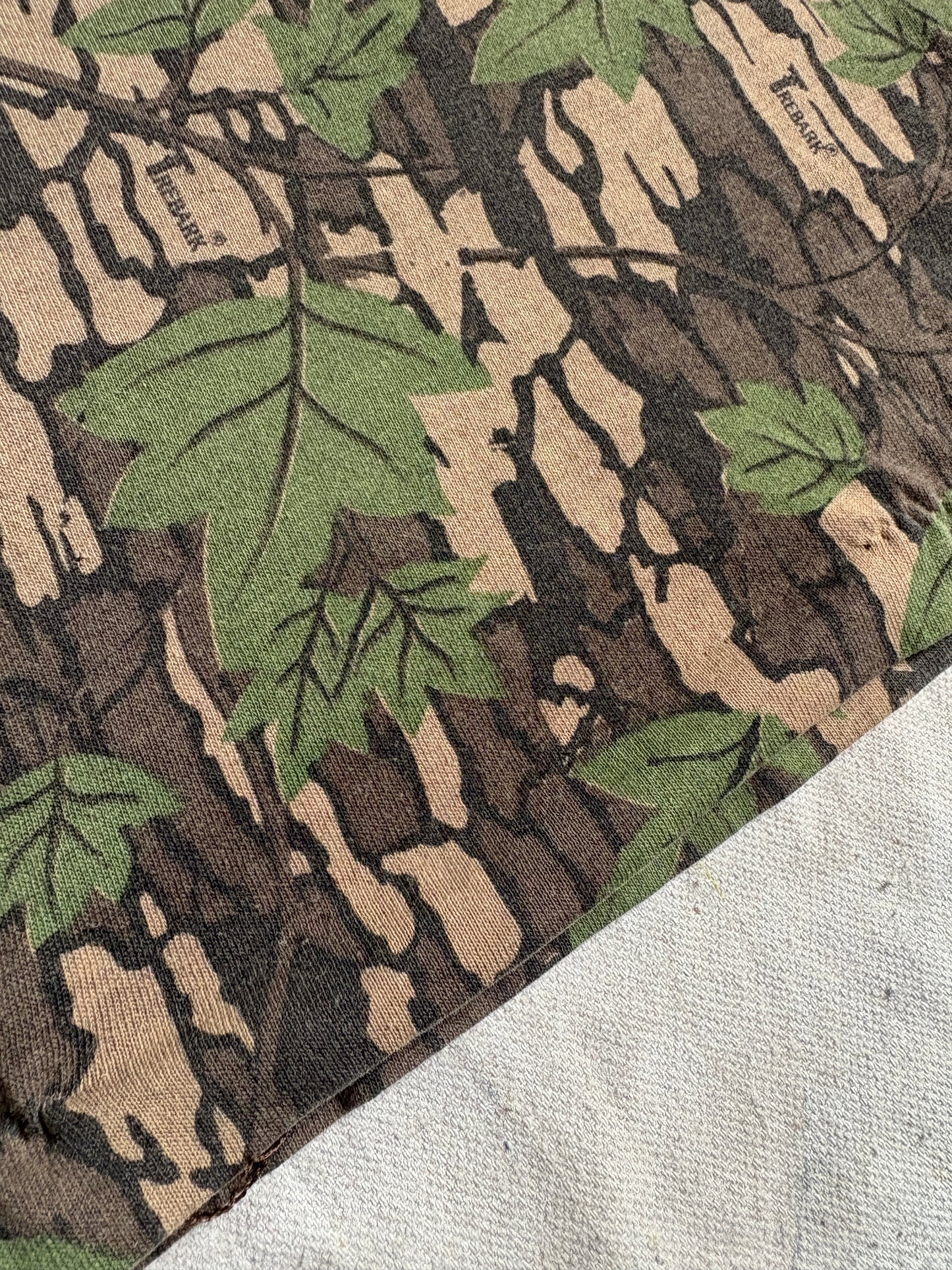 Vintage 80s/90s Trebark Camo Long Sleeve Pocket Tee