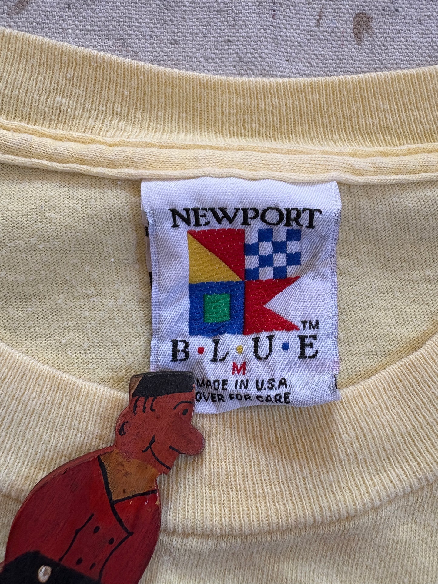 Vintage 80s Newport Blue Sailboat Tee