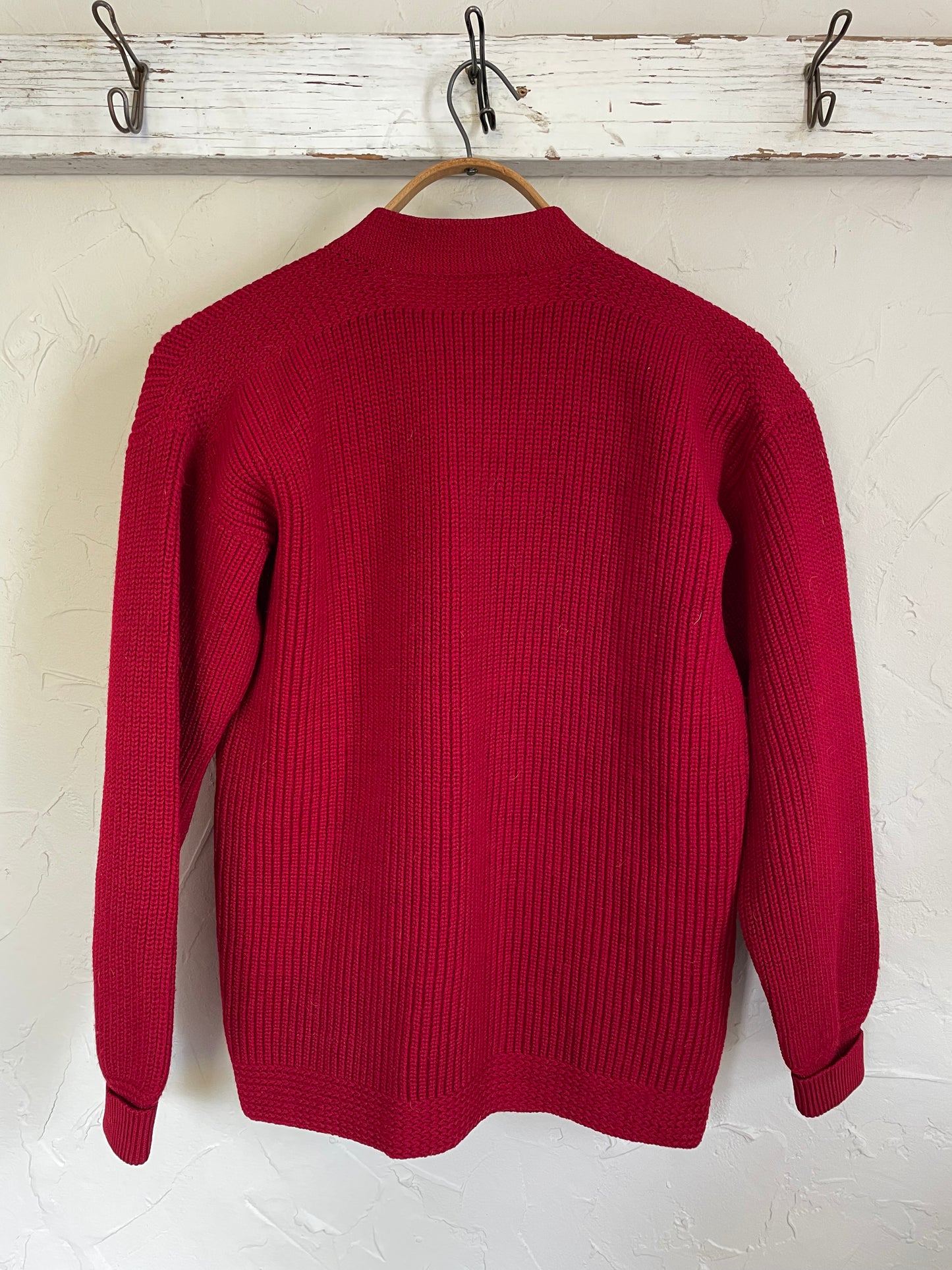 40s Merlot Cardigan Sweater